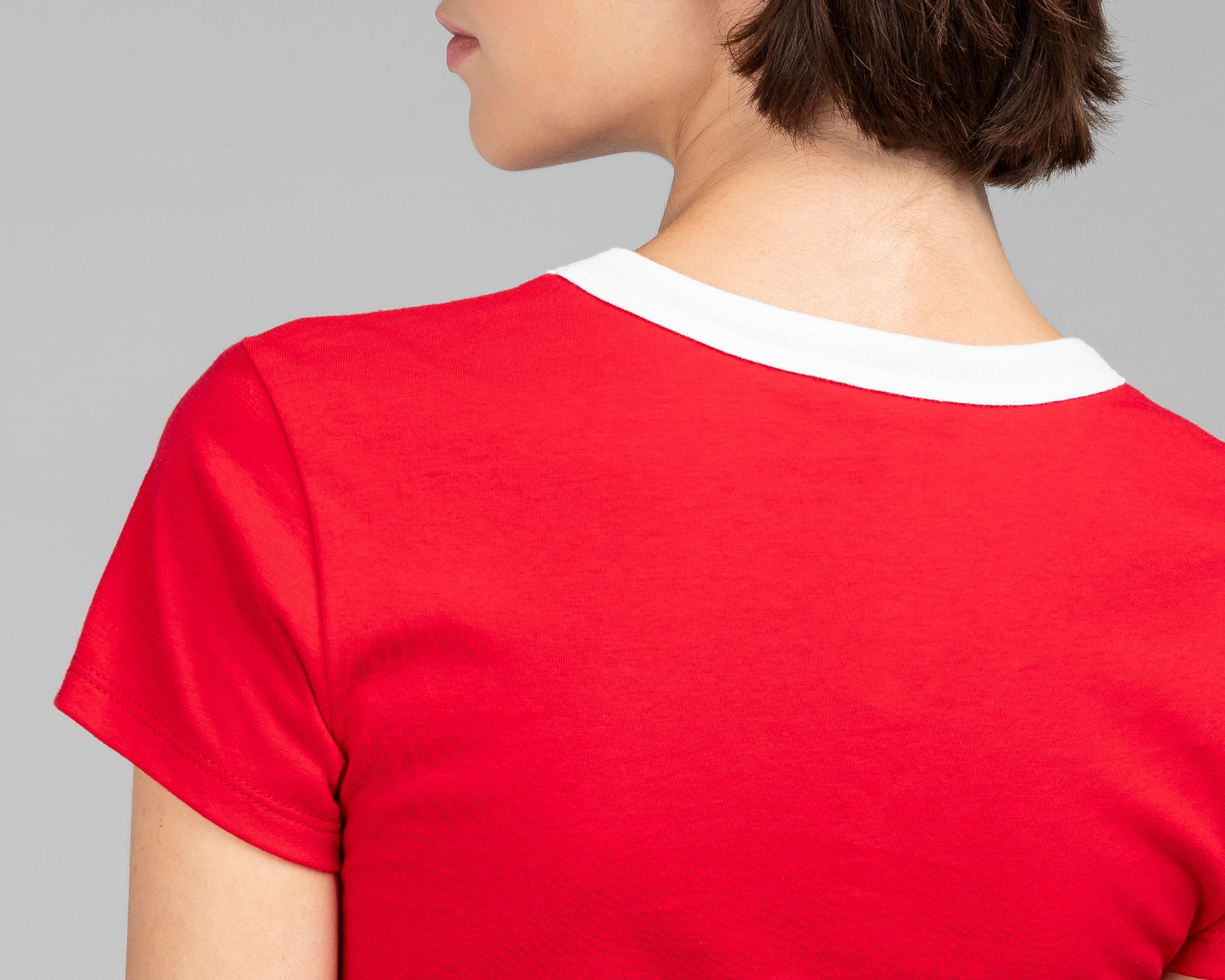 Foto 5 | Playera Strona Roja para Mujer