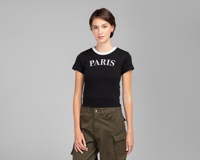Foto 2 | Playera Strona Negra para Mujer