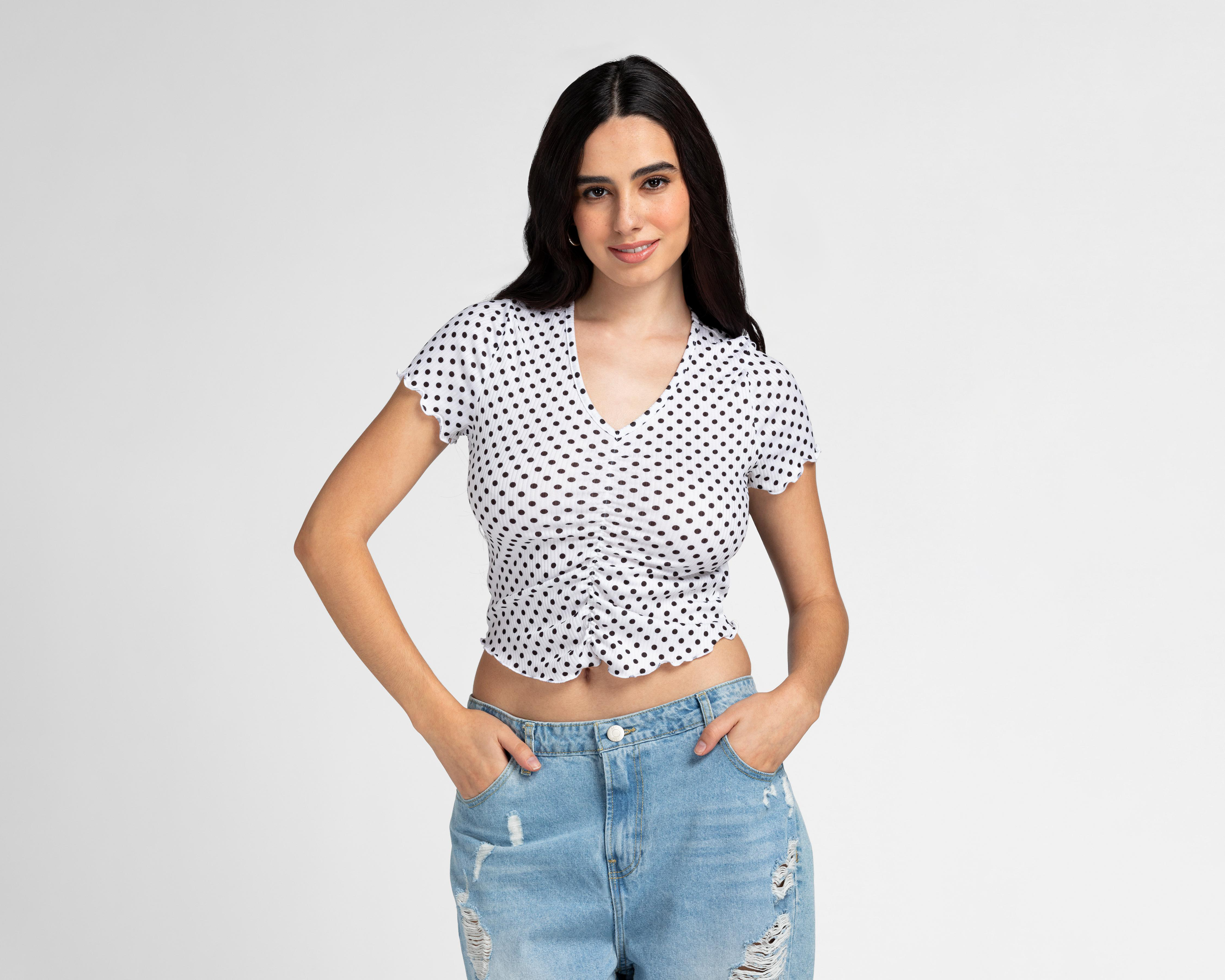 Blusa Refill de Puntos para Mujer