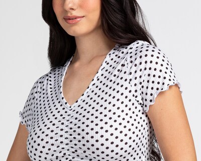 Foto 4 | Blusa Refill de Puntos para Mujer