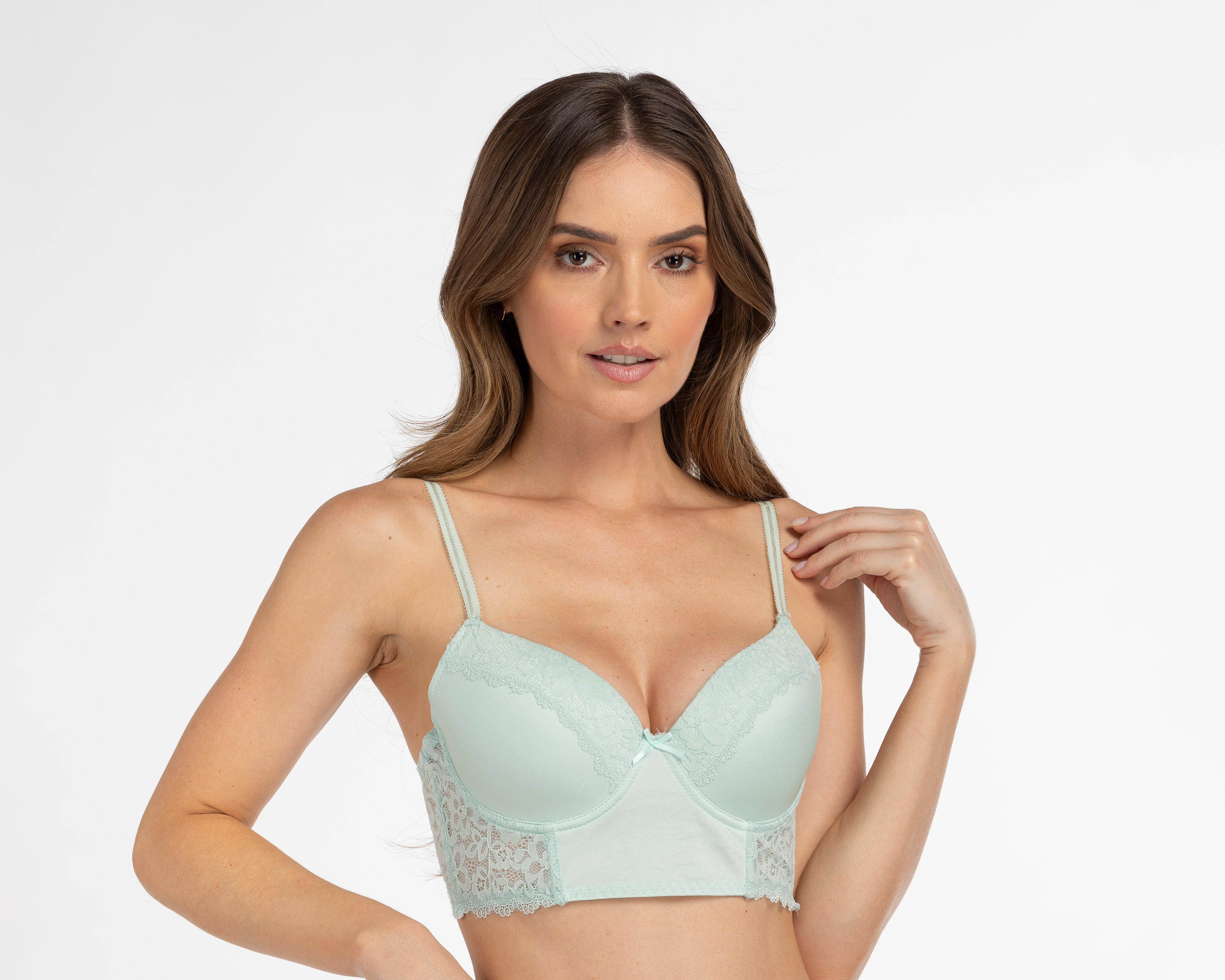 Foto 3 pulgar | Brasier con Encaje Eva tu Estilo Íntimo Copa Completa para Mujer 2 Pack