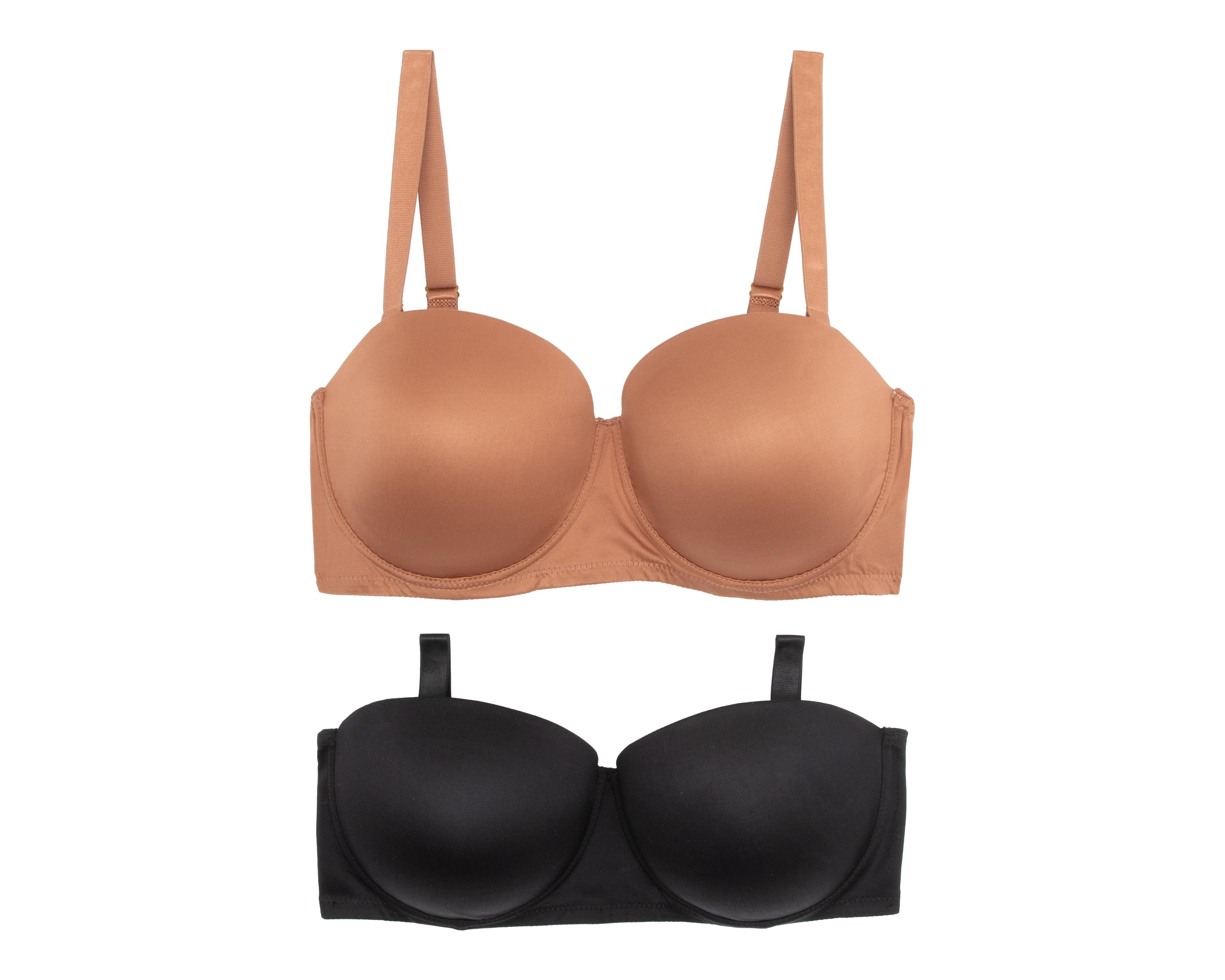 Foto 2 pulgar | Brasier Beauty Secret Media Copa para Mujer 2 Pack