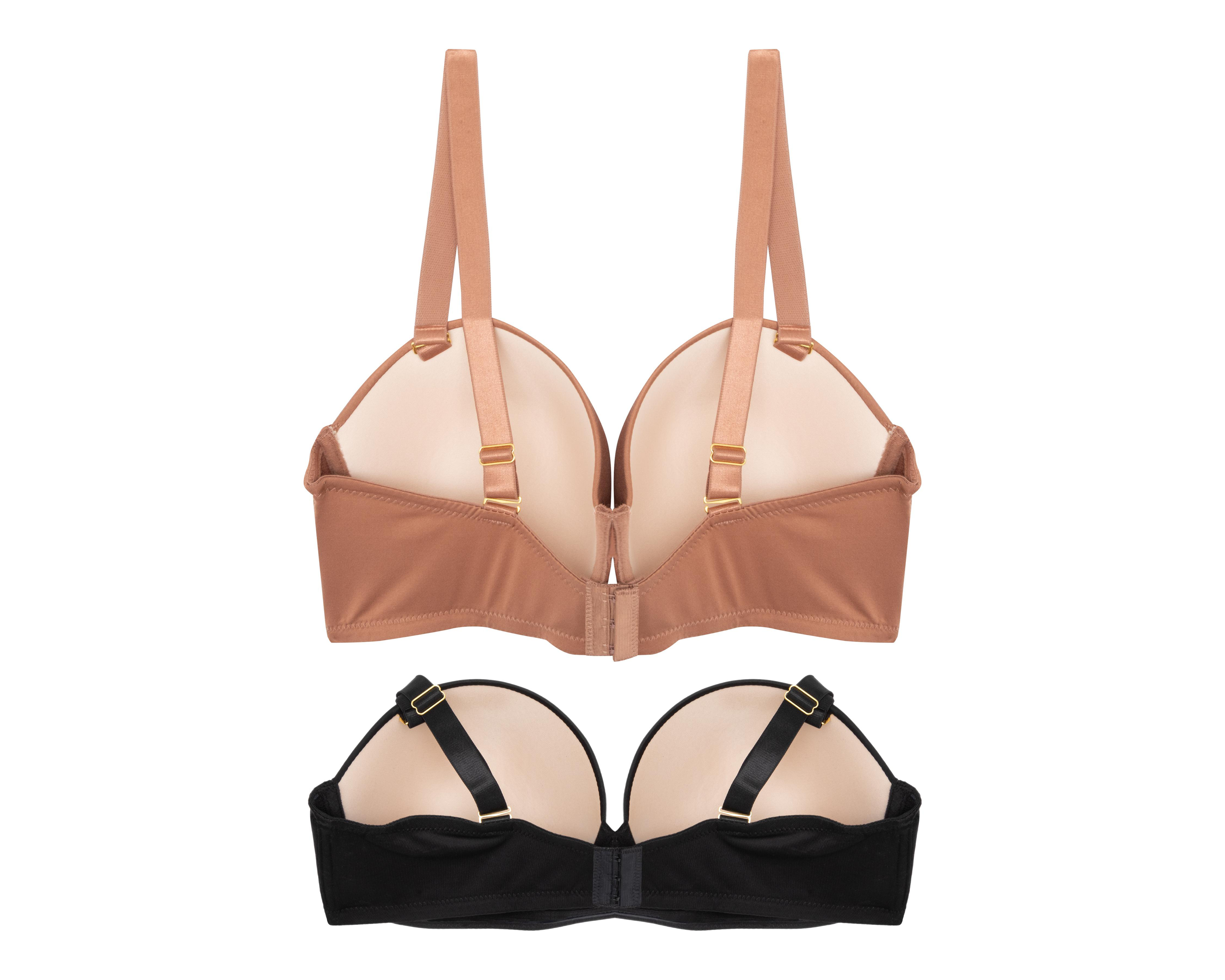 Foto 4 pulgar | Brasier Beauty Secret Media Copa para Mujer 2 Pack