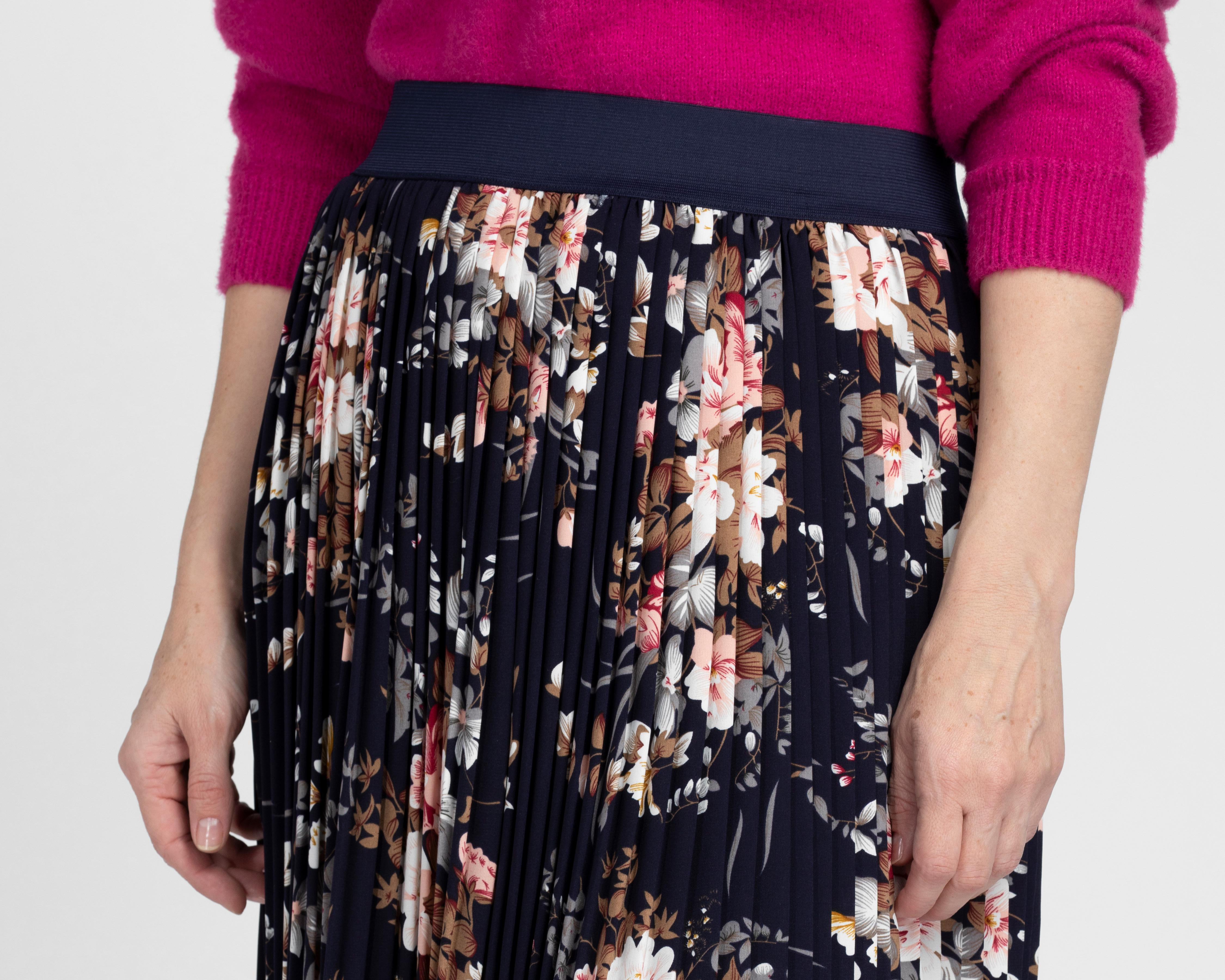 Foto 5 pulgar | Falda Midi Lady Sun con Elástico para Mujer
