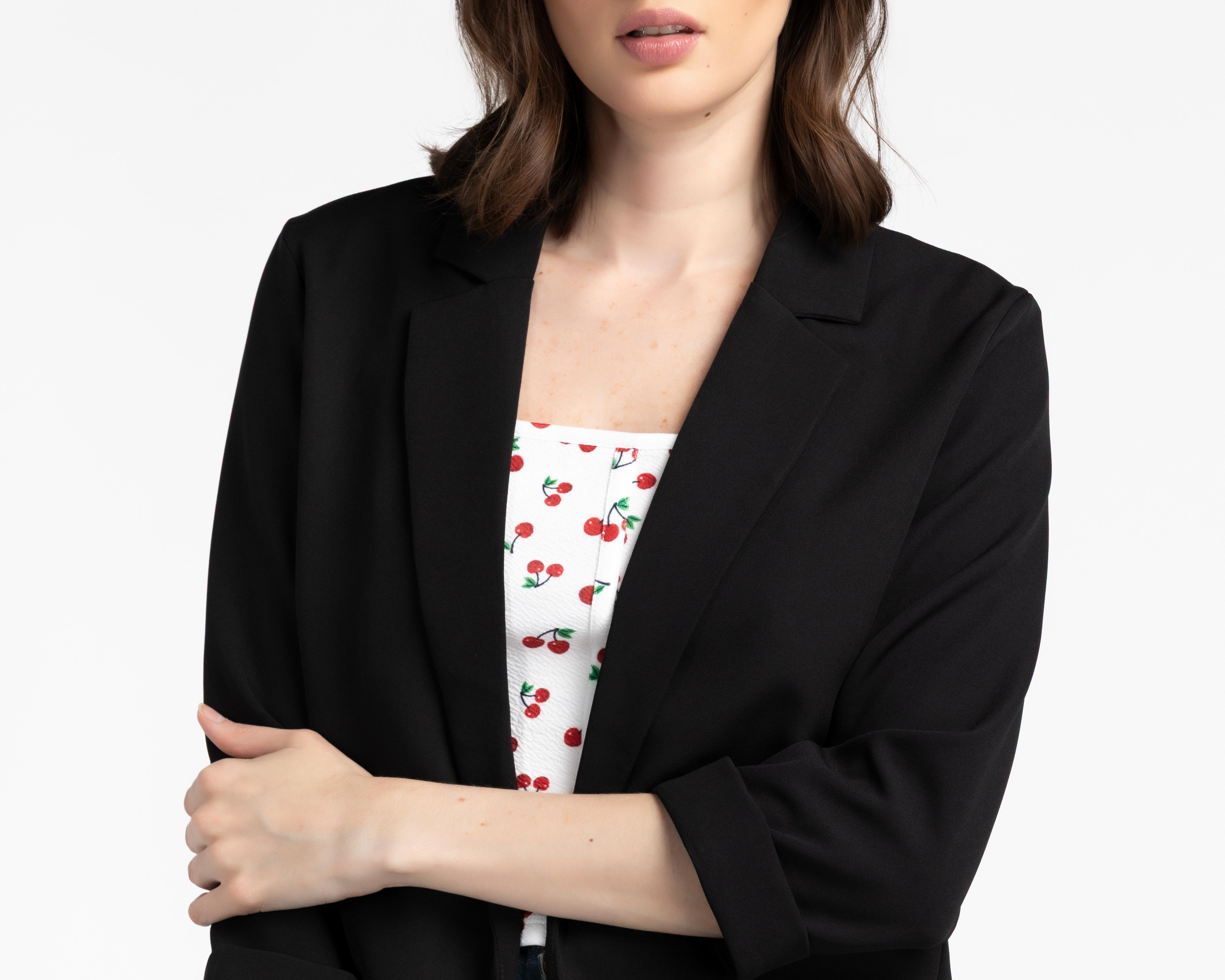 Foto 4 | Blazer Negro Sahara para Mujer
