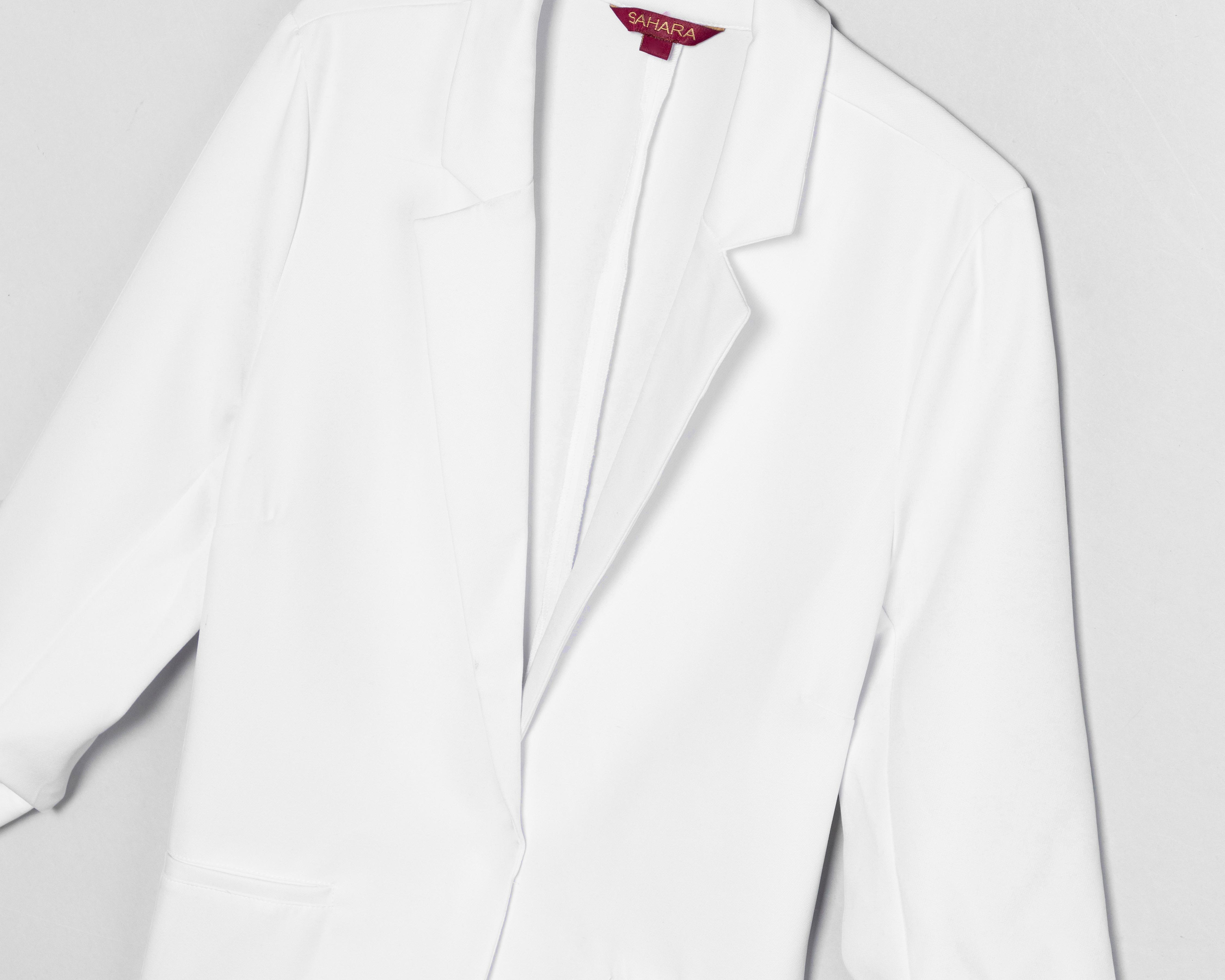 Foto 3 | Blazer Blanco Sahara para Mujer