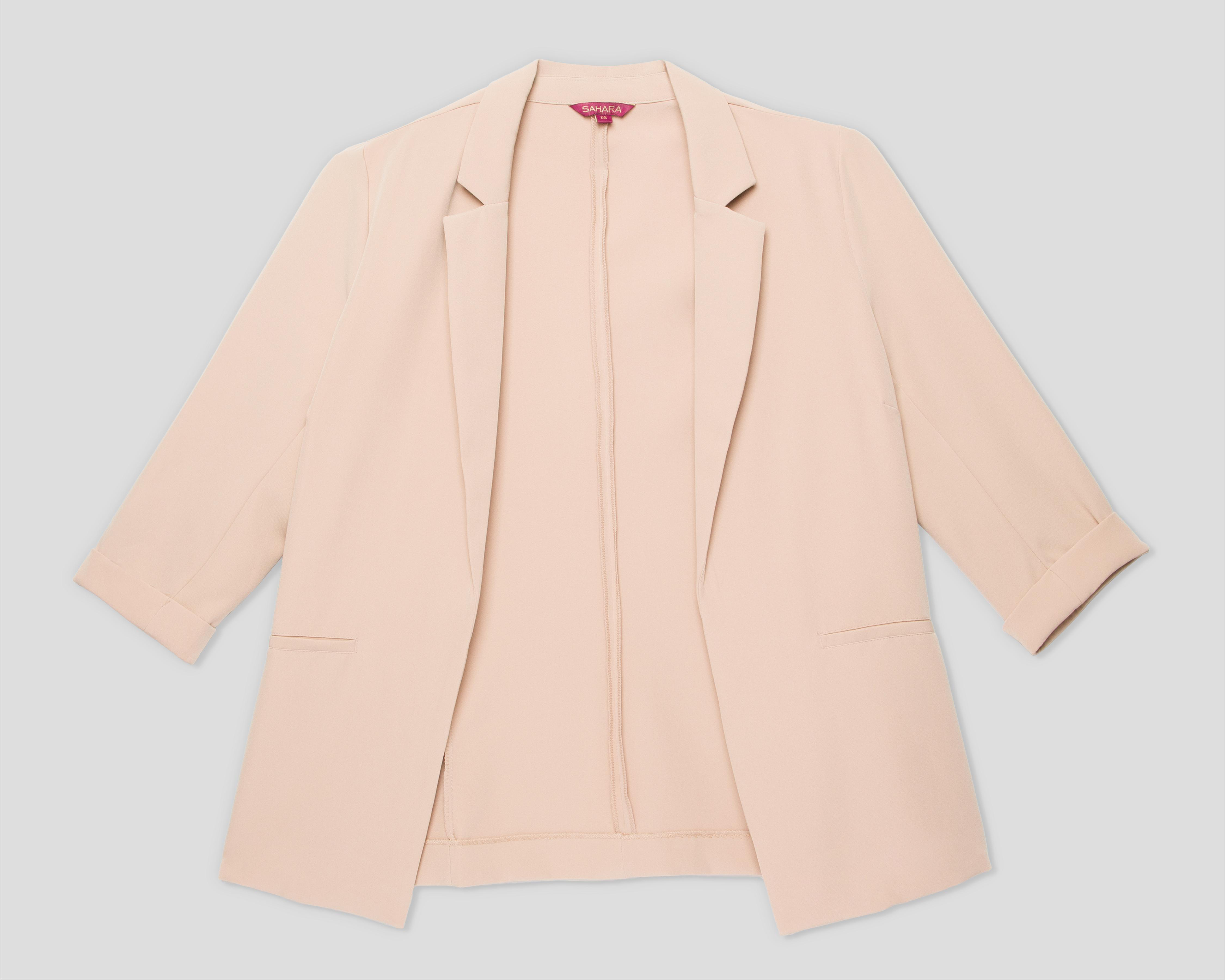 Foto 2 pulgar | Blazer Beige Sahara para Mujer