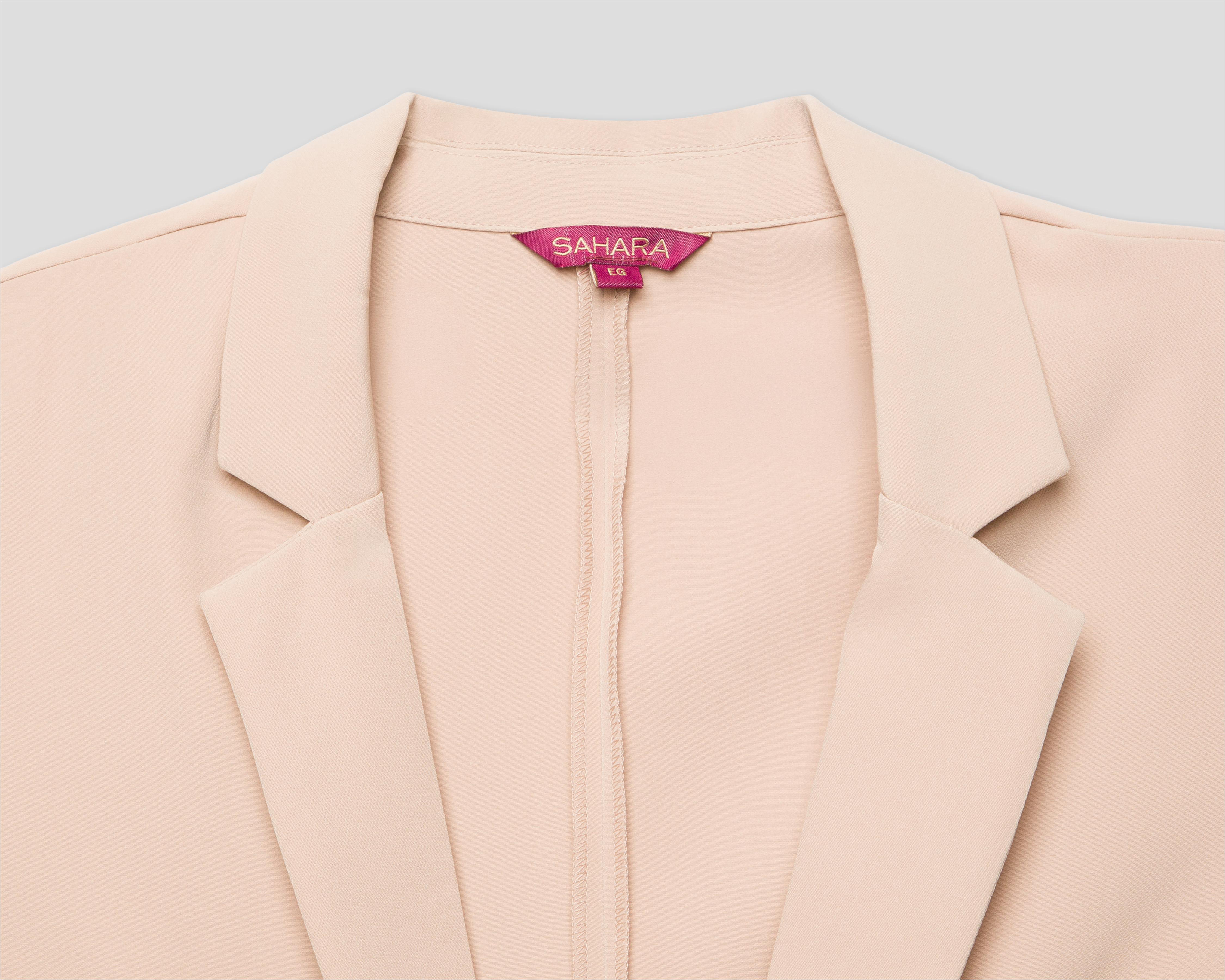 Foto 4 pulgar | Blazer Beige Sahara para Mujer
