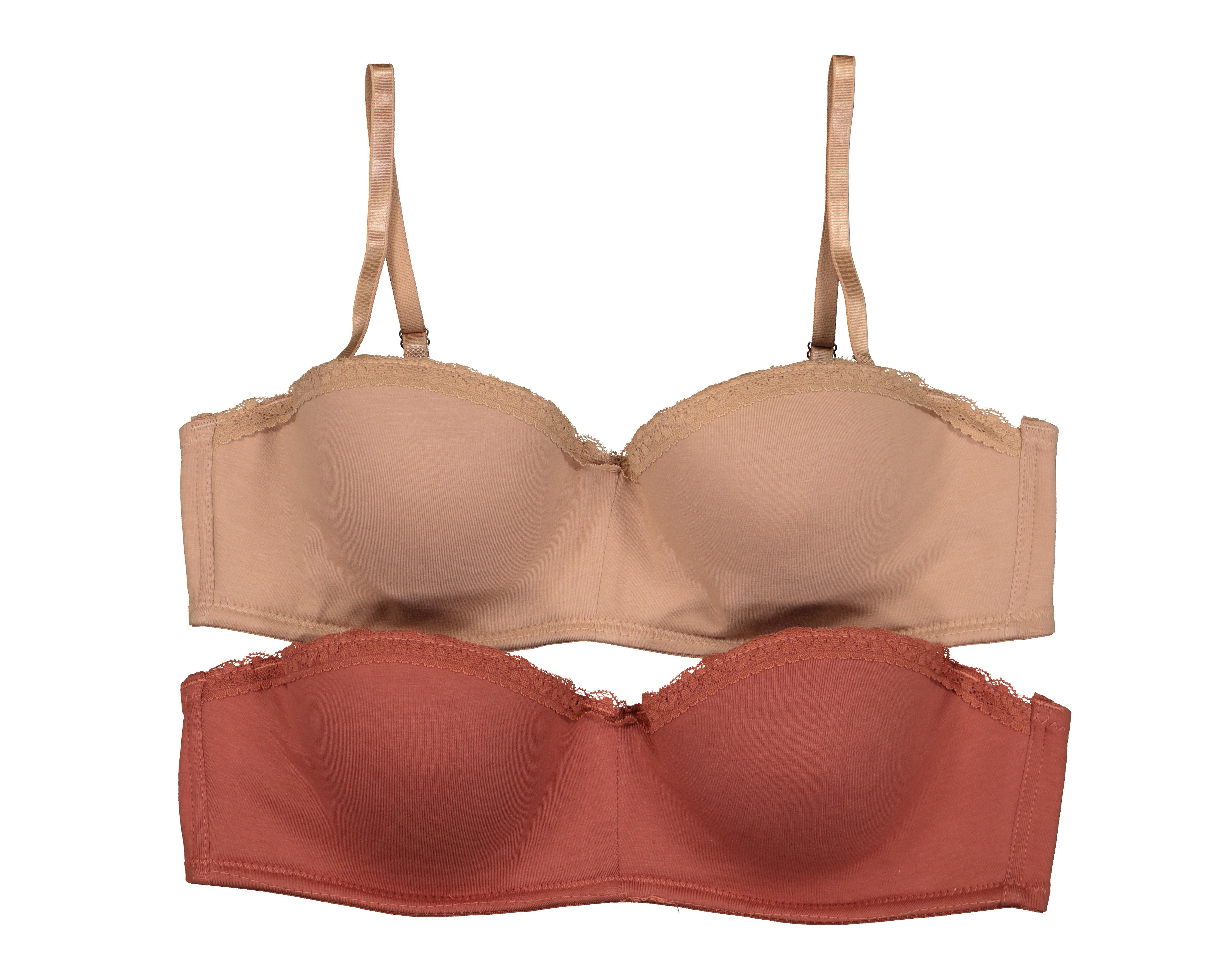 Brasier con Varilla Refill Media Copa para Mujer 2 Pack