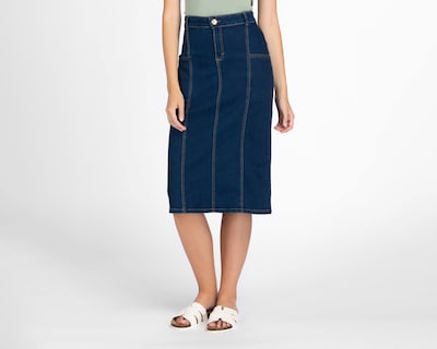 Foto 1 | Falda Midi Sahara de Mezclilla para Mujer