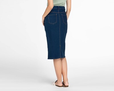 Foto 3 | Falda Midi Sahara de Mezclilla para Mujer