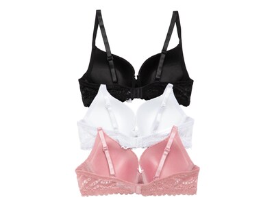 Foto 2 | Brasier con Encaje Beauty Secret Copa Completa 3 Pack
