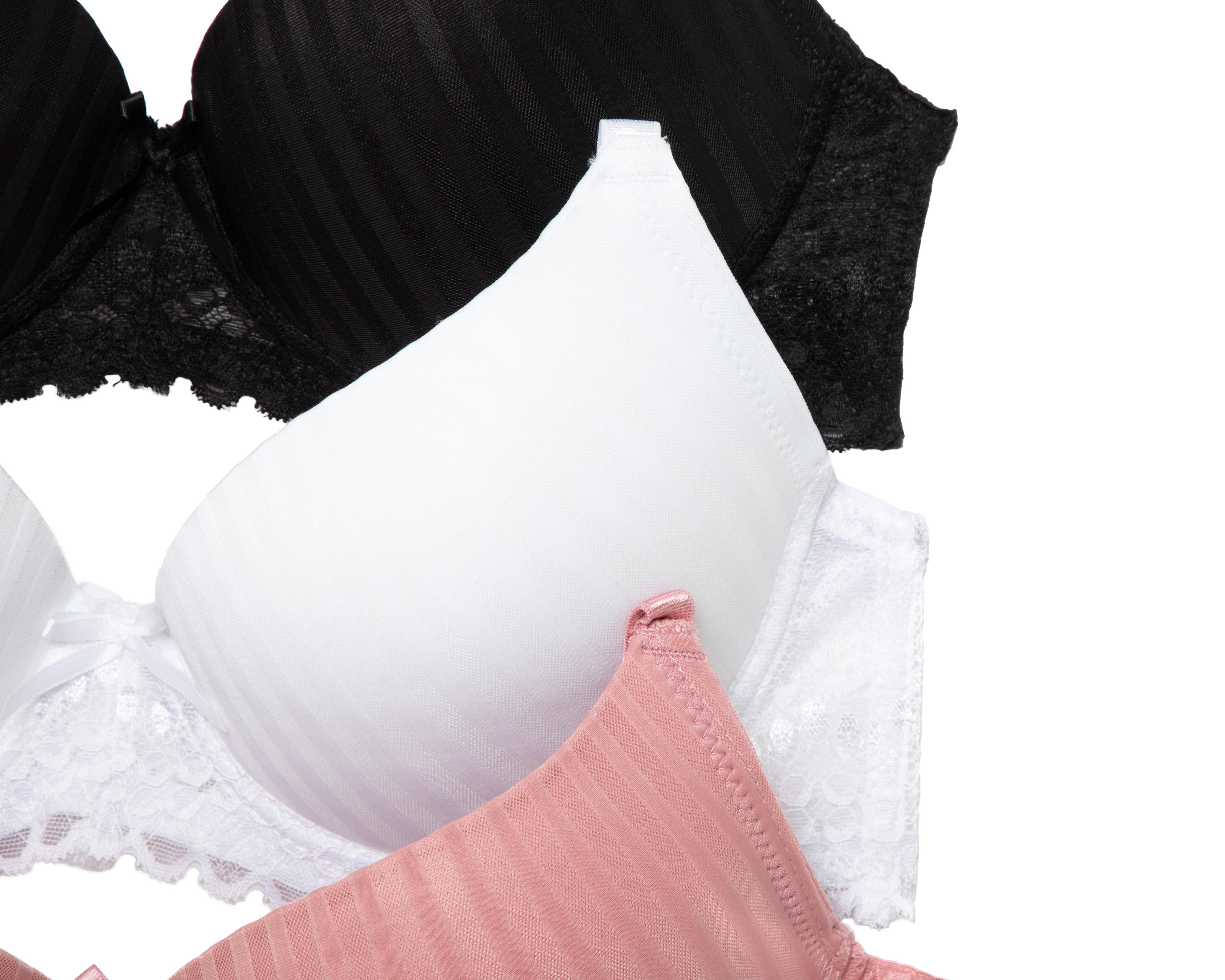 Foto 5 pulgar | Brasier con Encaje Beauty Secret Copa Completa 3 Pack