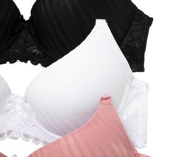Foto 4 | Brasier con Encaje Beauty Secret Copa Completa 3 Pack
