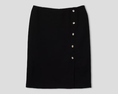 Foto 1 | Falda Corta Sahara con Botones para Mujer