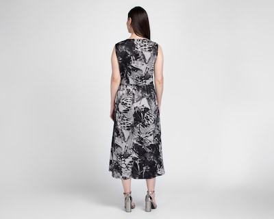 Foto 3 | Vestido Formal Sahara Midi Negro con Estampado