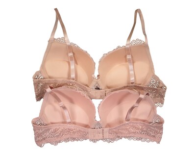 Foto 2 | Brasier con Encaje Eva Tu Estilo Íntimo Push Up para Mujer 2 Pack