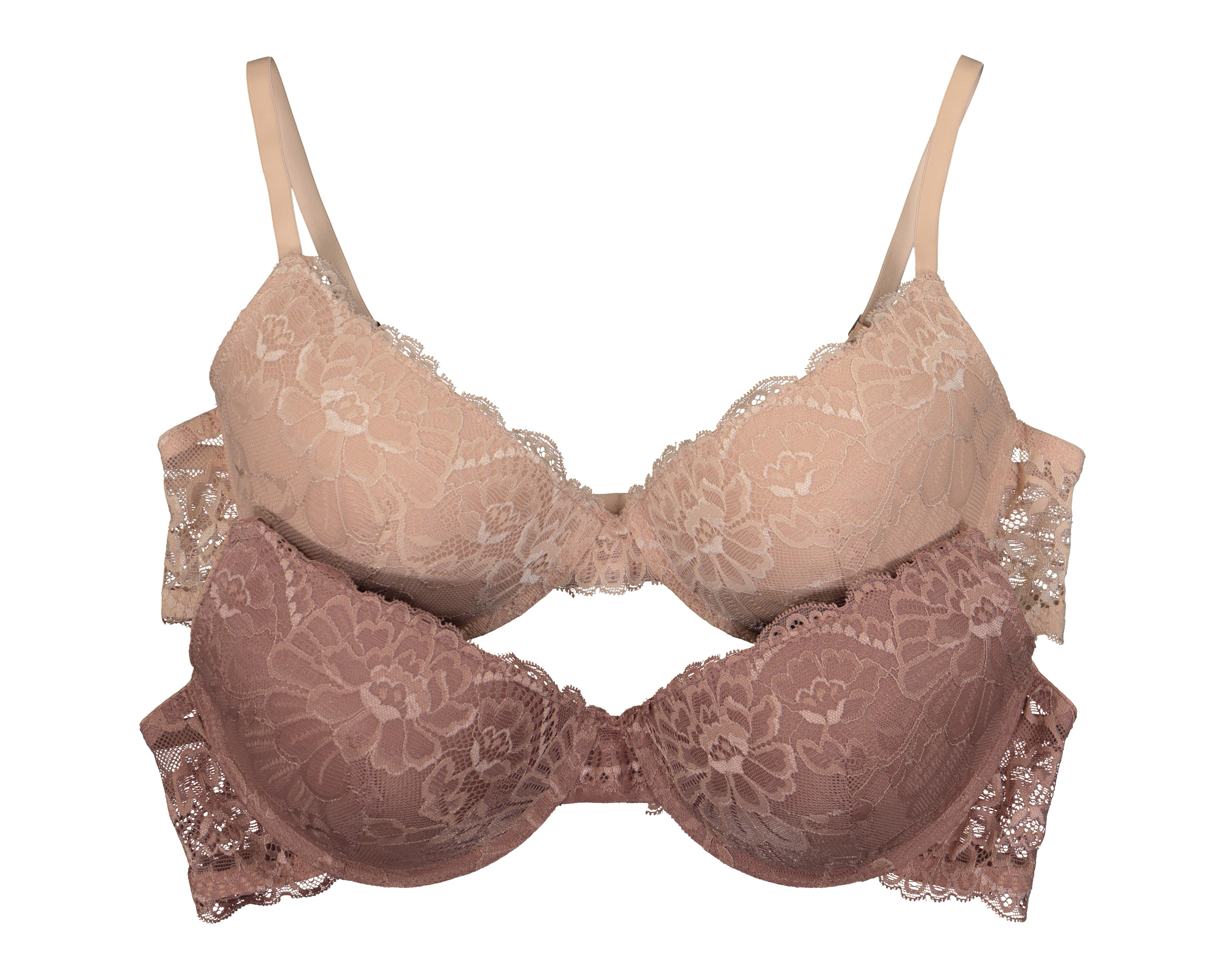 Brasier de Encaje Eva tu Estilo Íntimo Push Up para Mujer 2 Pack
