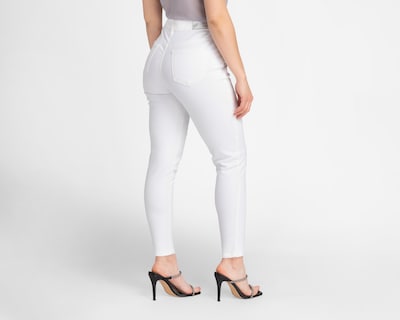 Foto 3 | Jeans Bebe Skinny Blanco