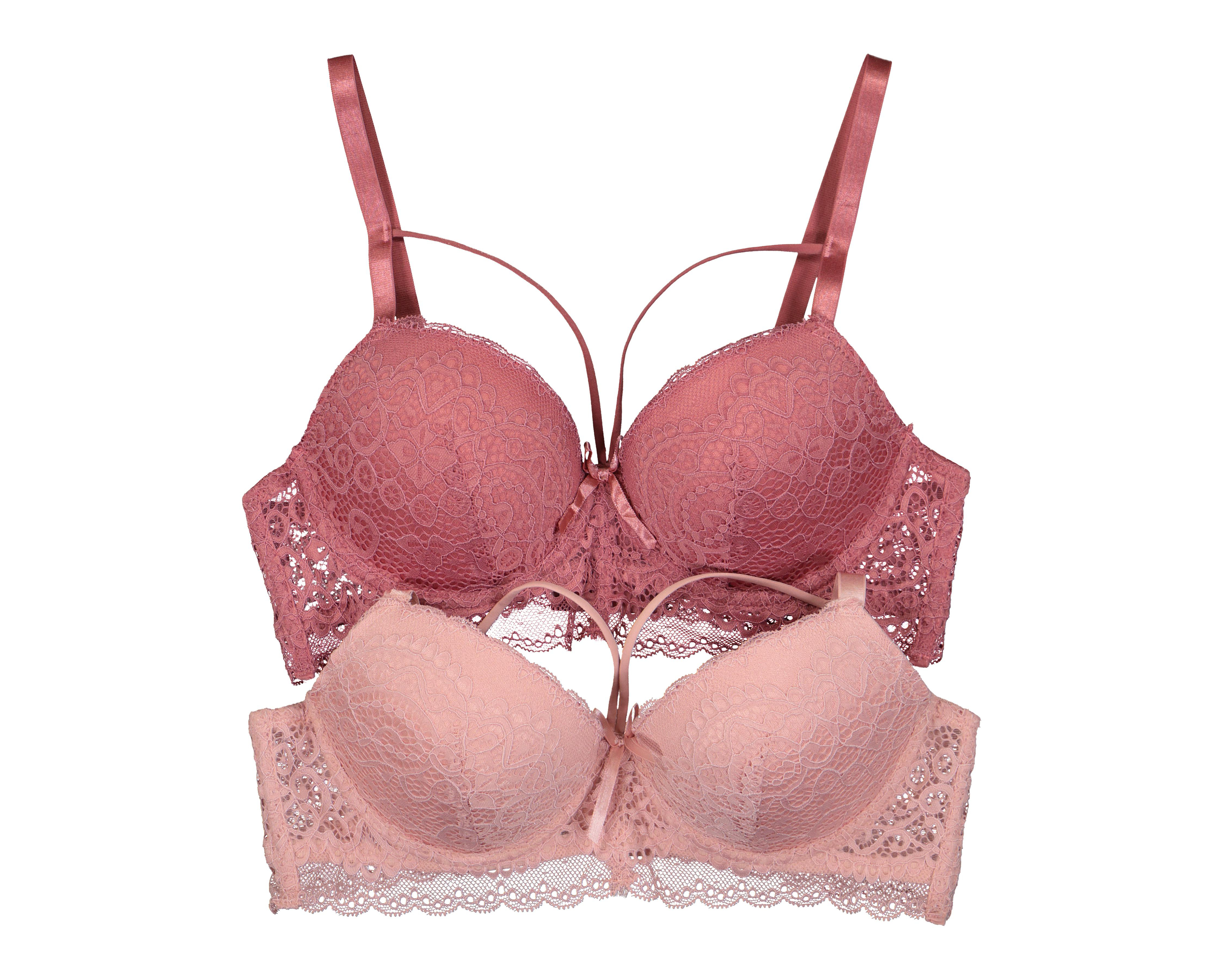 Foto 2 pulgar | Brasier con Encaje Eva Tu Estilo Íntimo Para Mujer 2 Pack