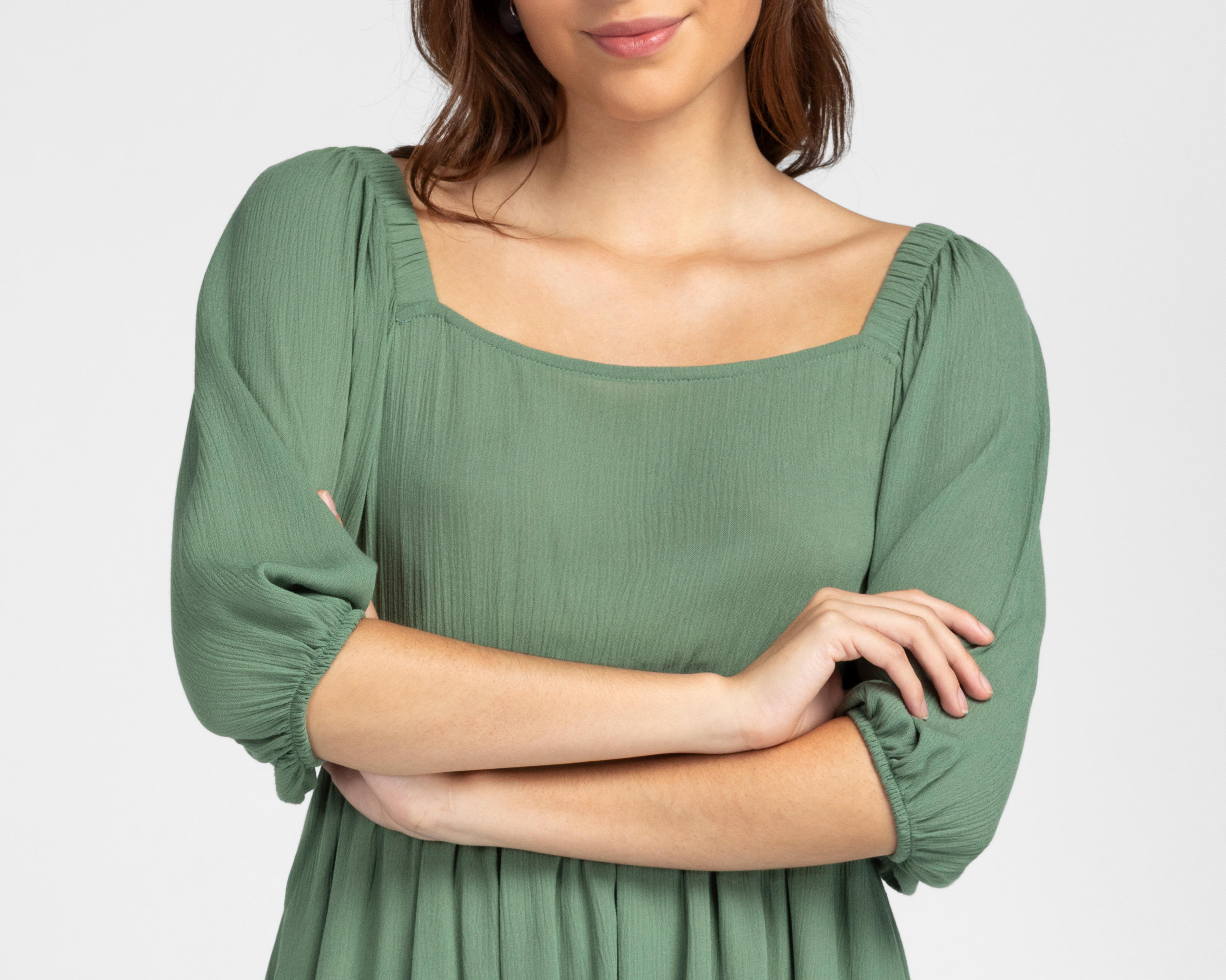 Foto 4 | Vestido Casual Refill Corto Manga 3/4 para Mujer