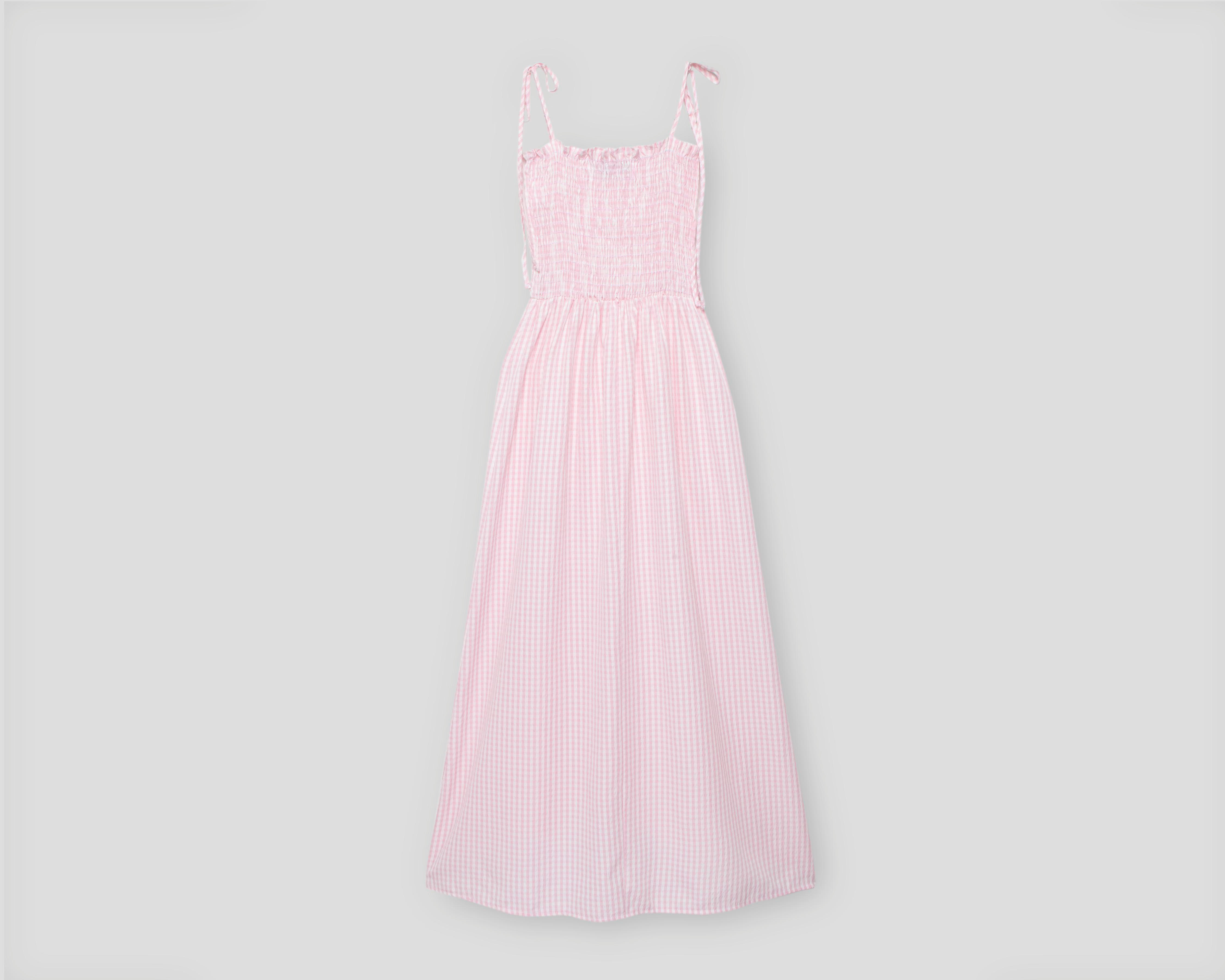 Foto 2 | Vestido Casual Refill a Cuadros con Tirantes Juvenil