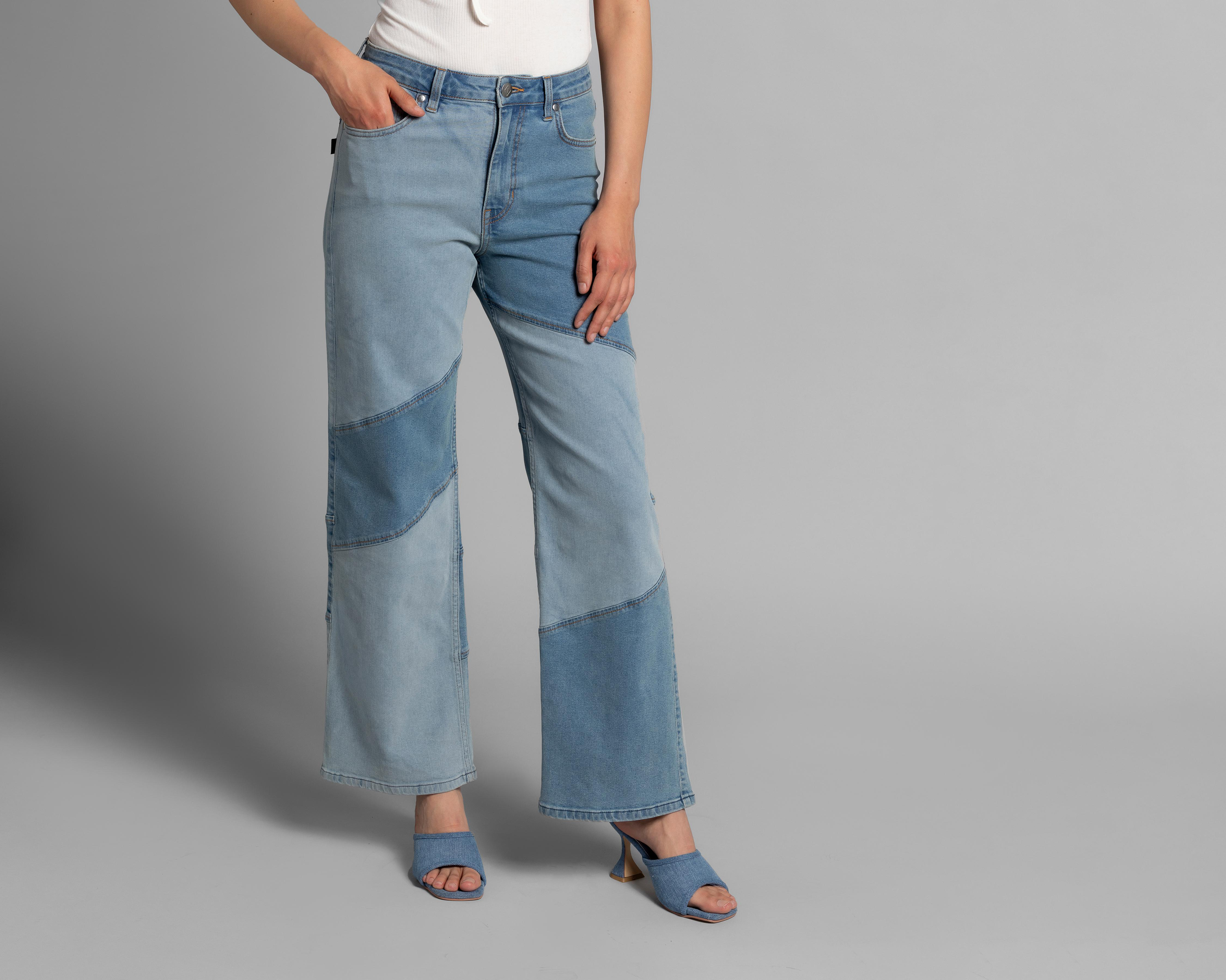 Jeans Thinner Straight con Bloques