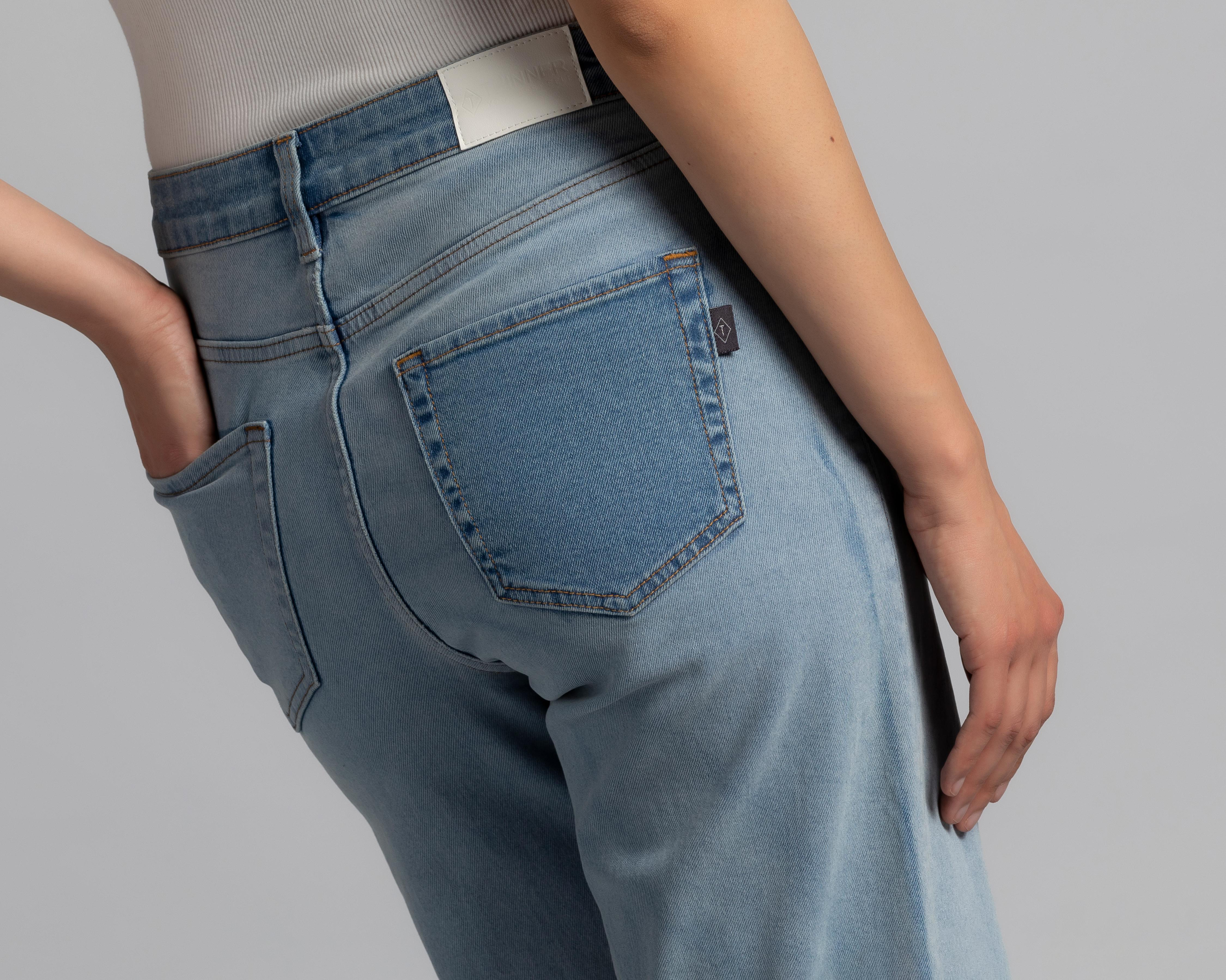 Foto 5 | Jeans Thinner Straight con Bloques