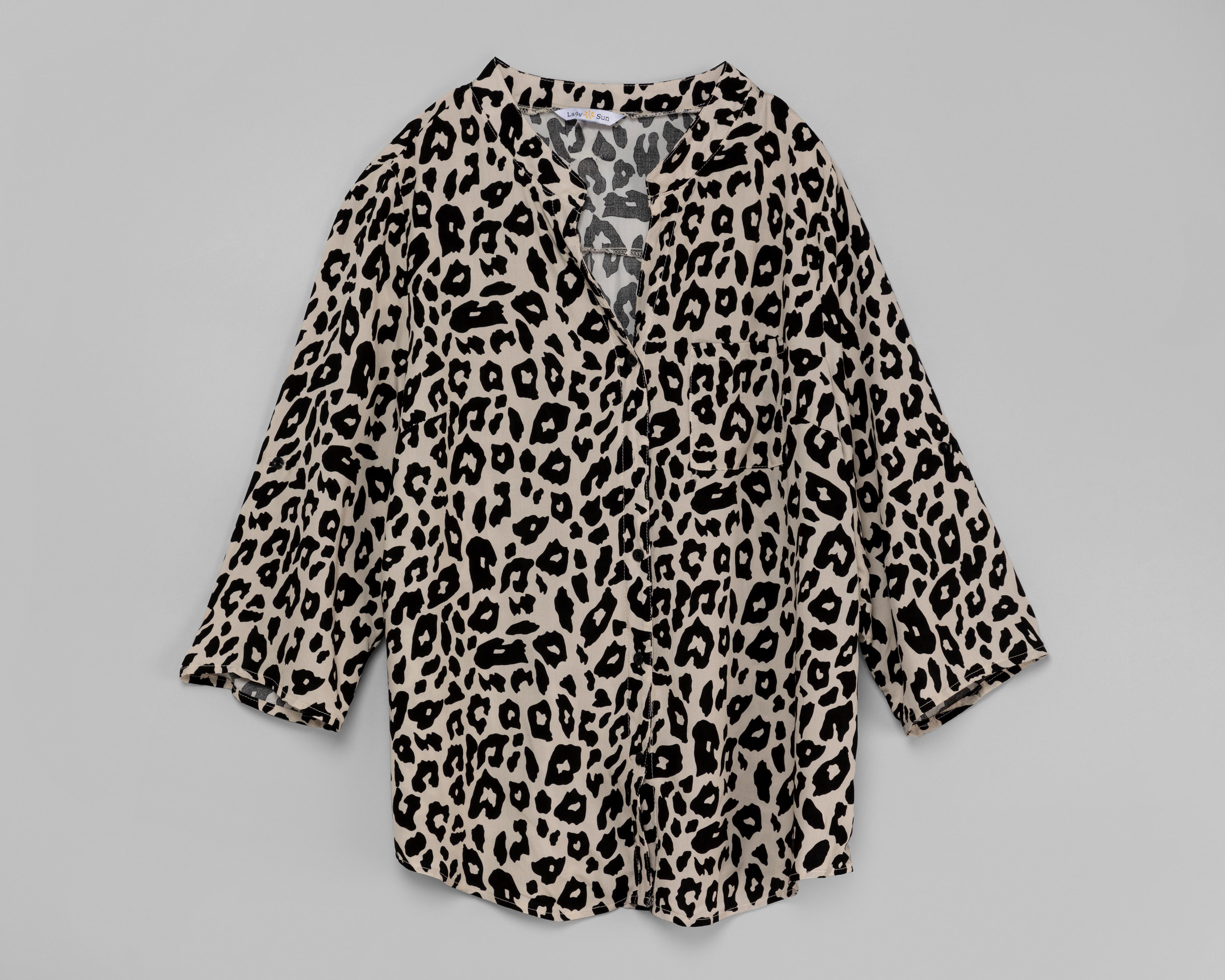 Blusa Lady Sun Animal Print con Manga 3/4