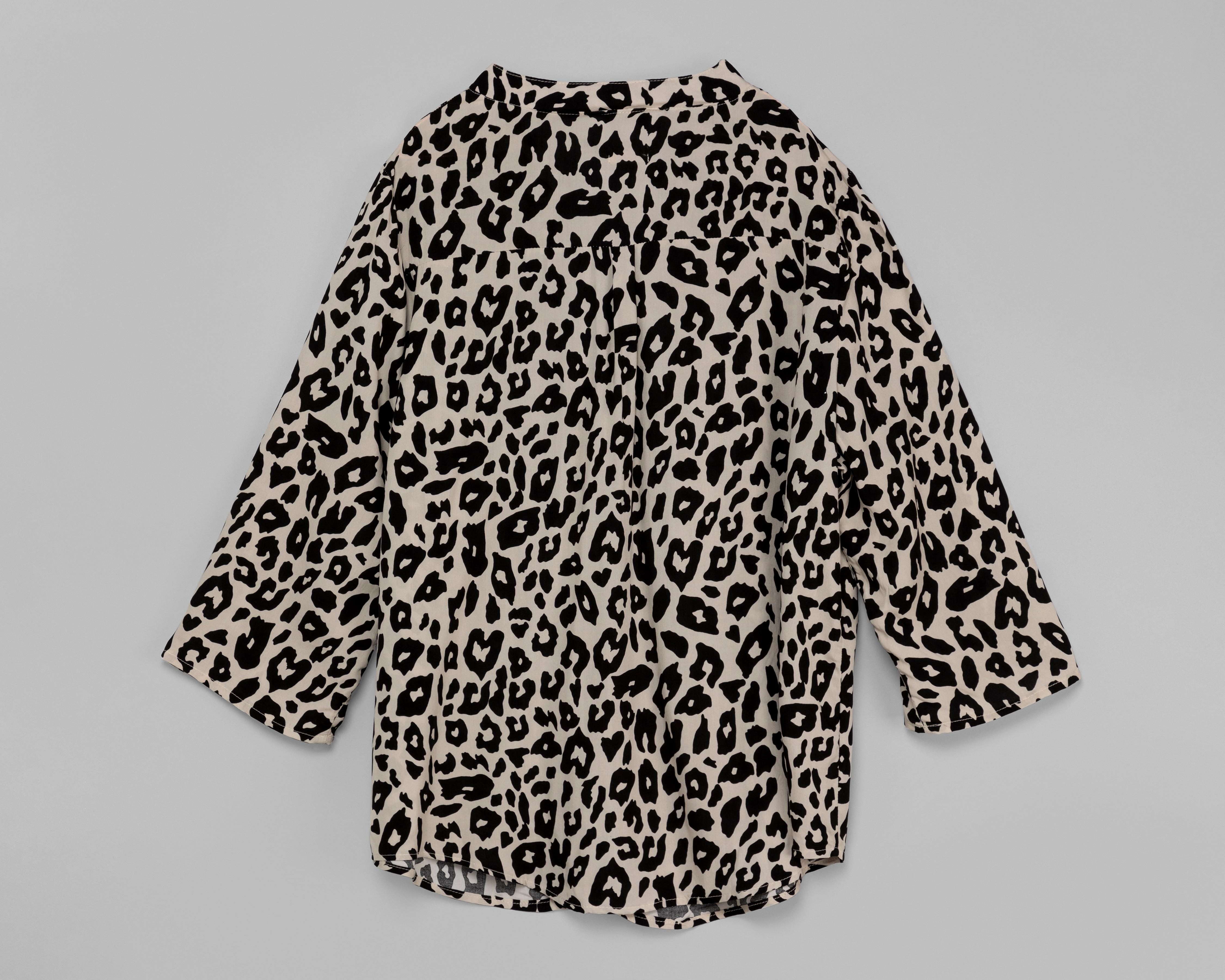 Foto 3 pulgar | Blusa Lady Sun Animal Print con Manga 3/4