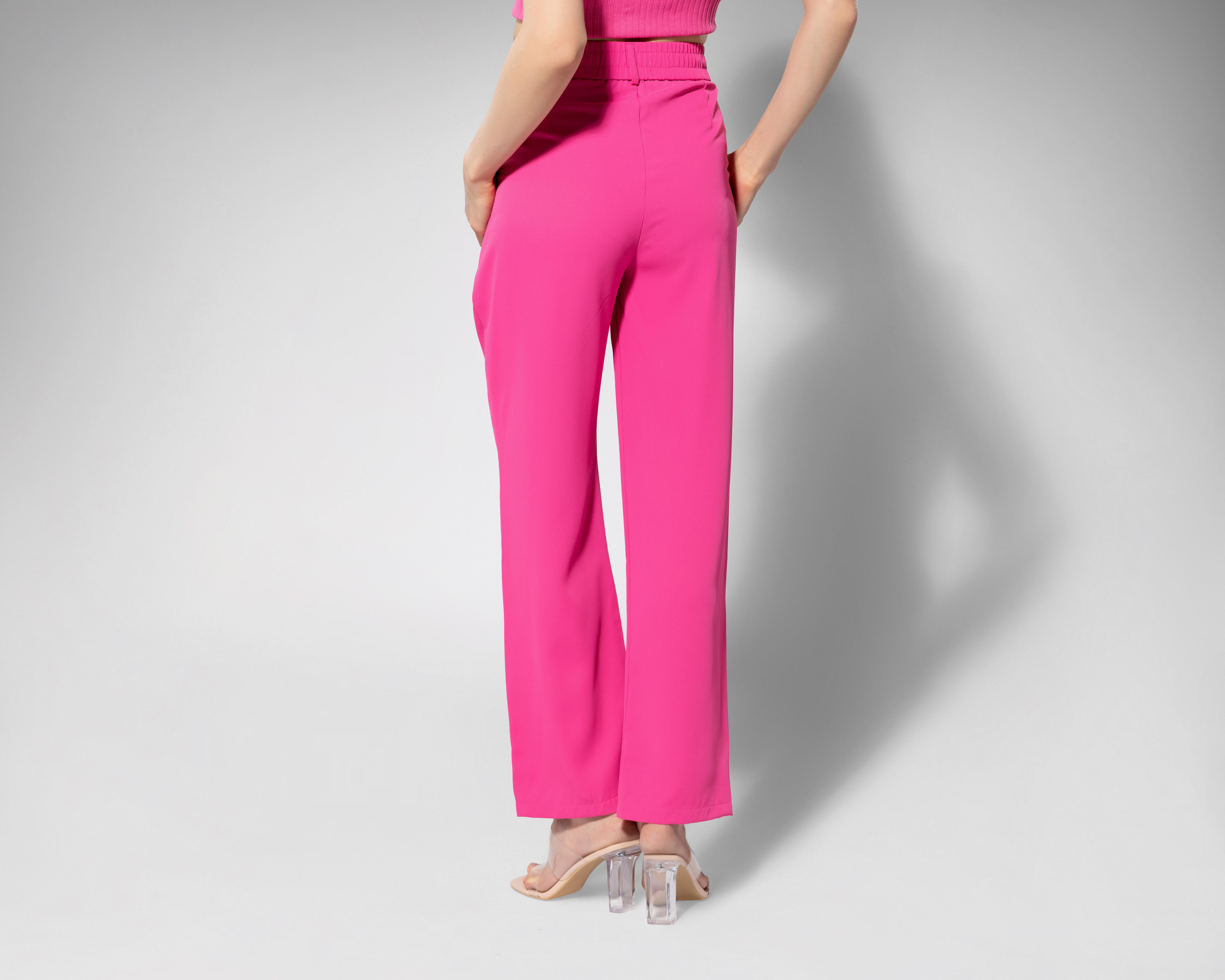 Foto 4 pulgar | Pantalón de Vestir Thinner Rosa
