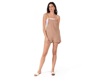 Foto 1 | Jumper Casual Forever 21 Café de Tirantes para Mujer