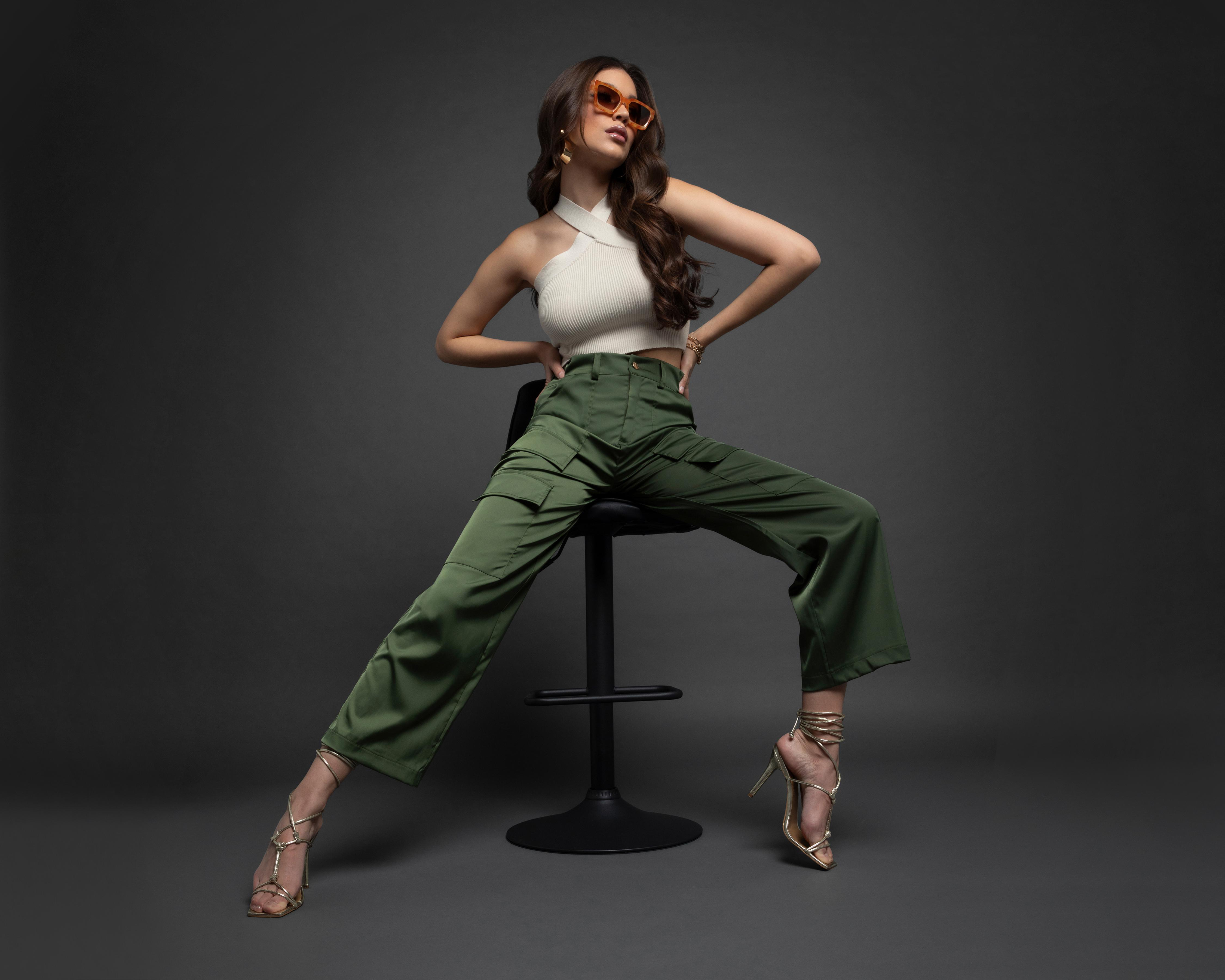 Foto 2 pulgar | Pantalón Casual Jennifer Lopez Verde