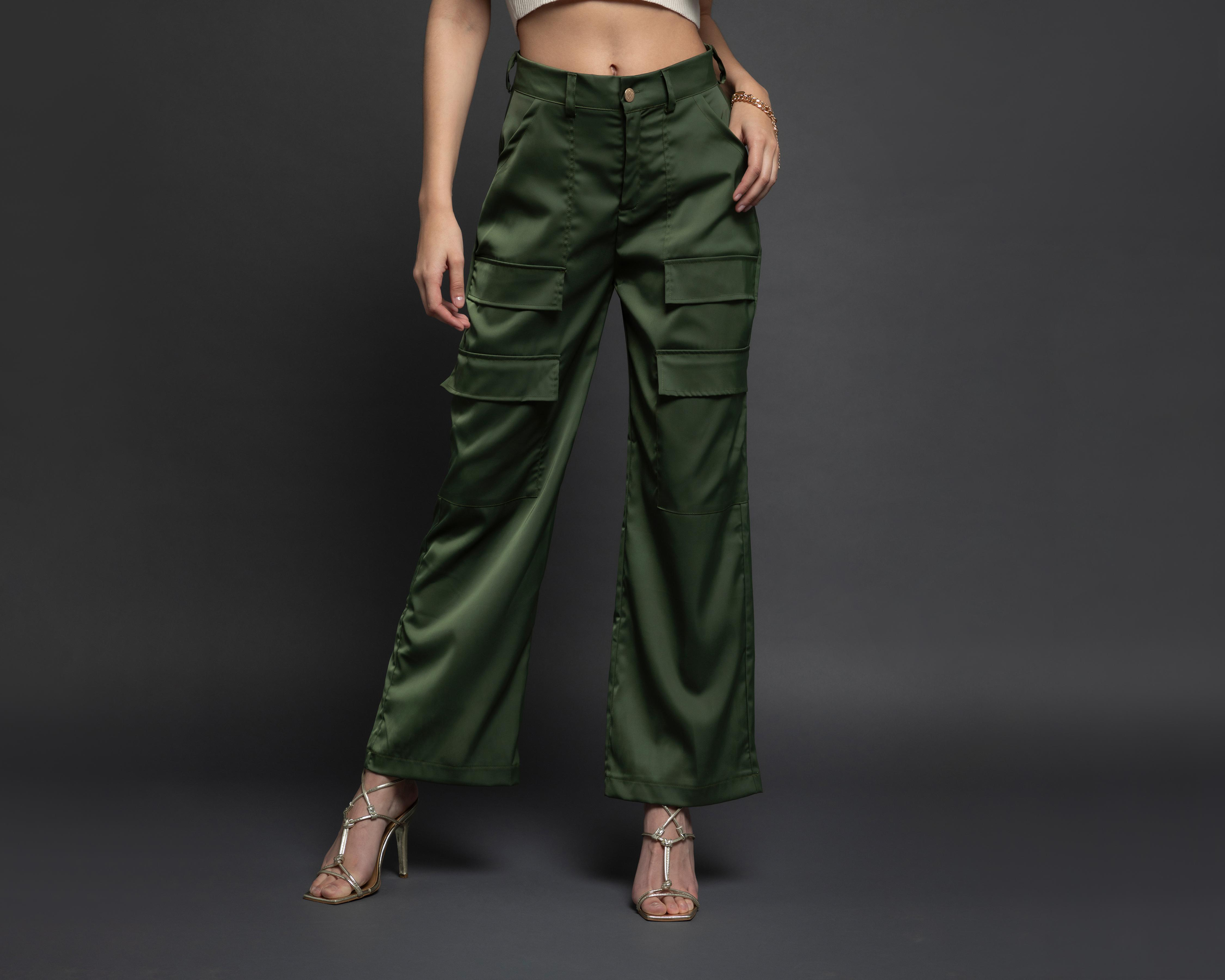 Foto 3 pulgar | Pantalón Casual Jennifer Lopez Verde