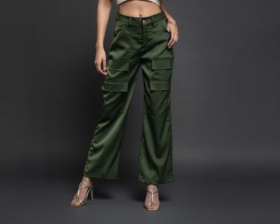 Foto 2 | Pantalón Casual Jennifer Lopez Verde