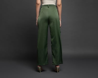 Foto 3 | Pantalón Casual Jennifer Lopez Verde