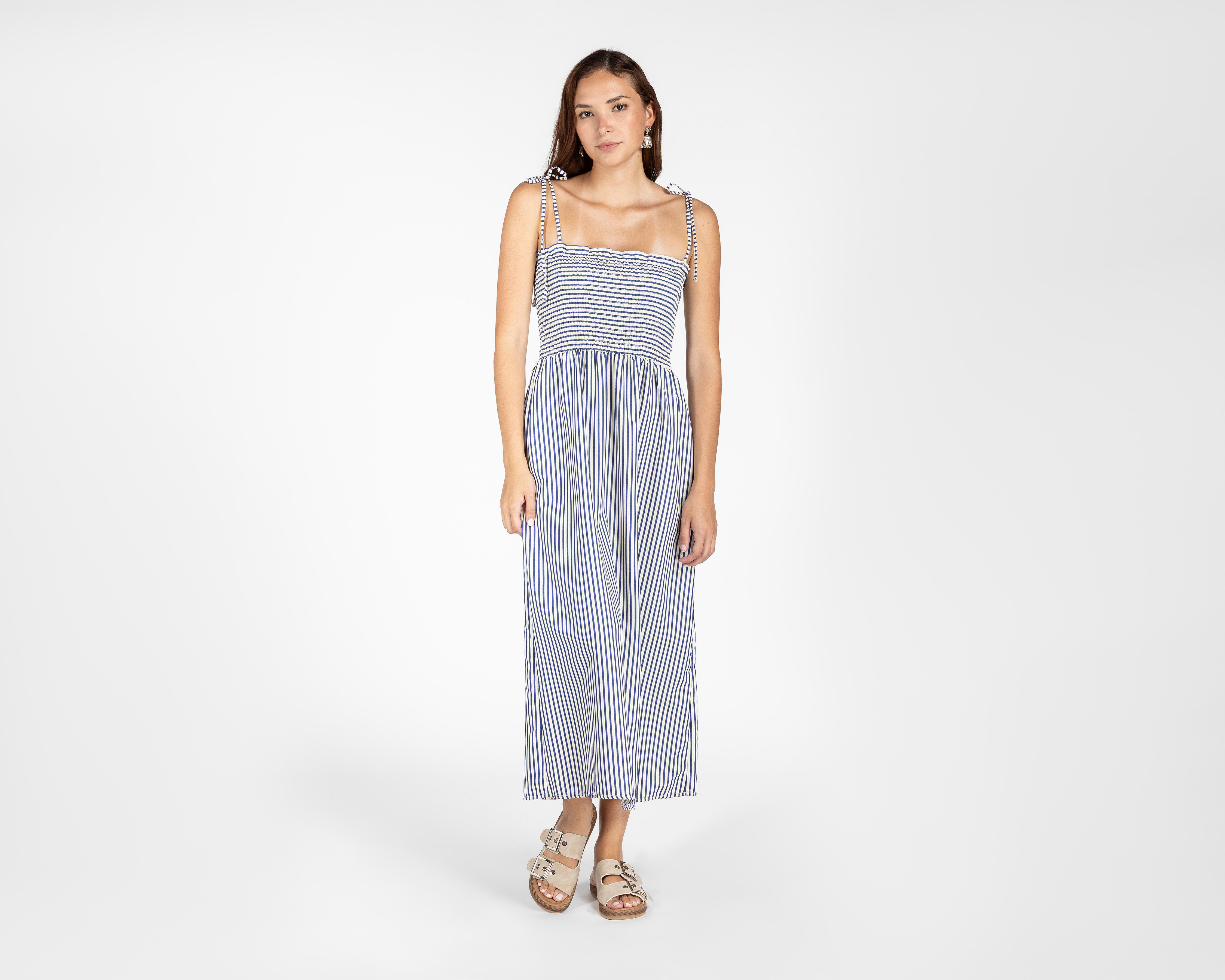 Vestido Casual Refill a Rayas con Tirantes para Mujer $349