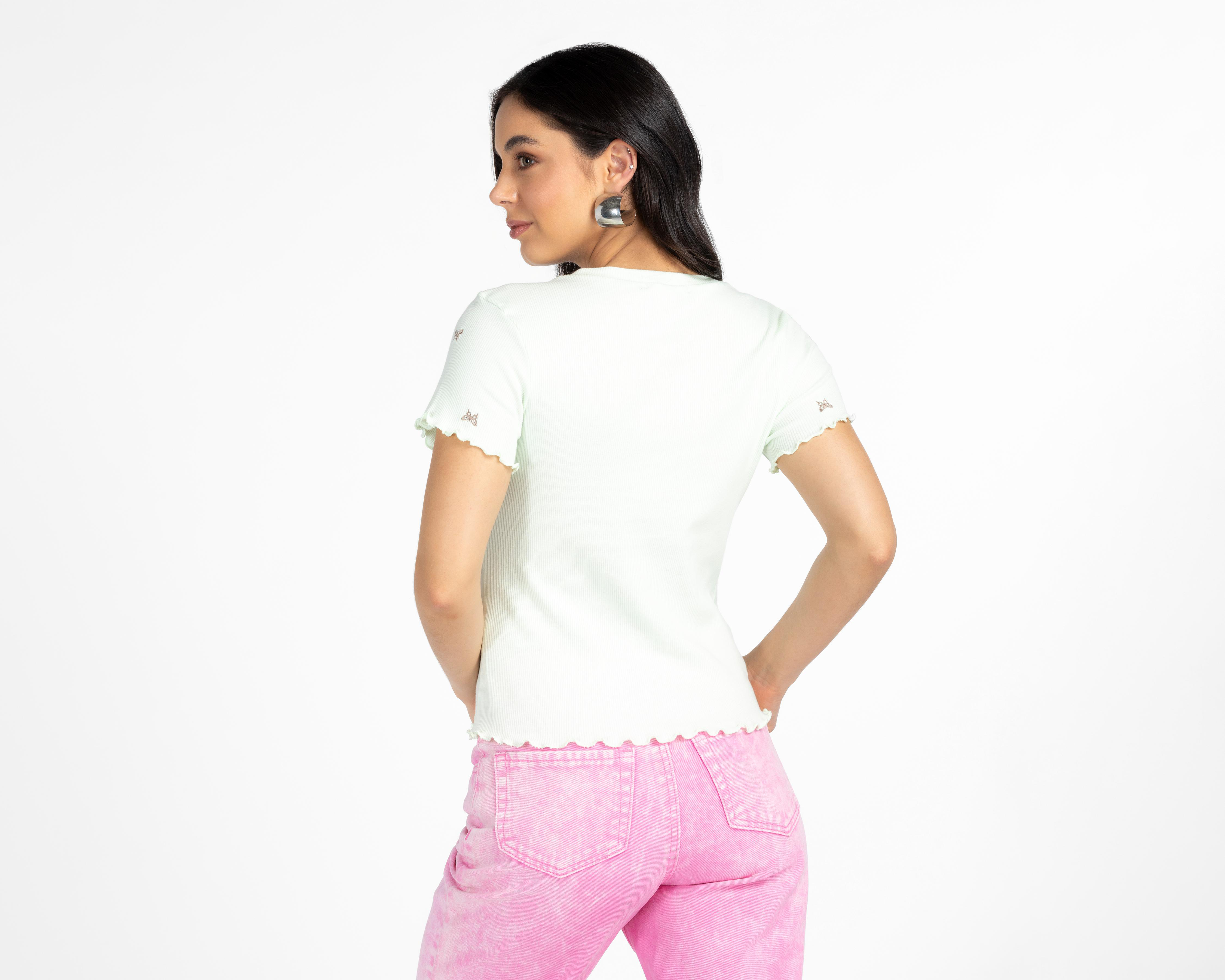 Foto 4 pulgar | Blusa 18 Forever Manga Corta Juvenil