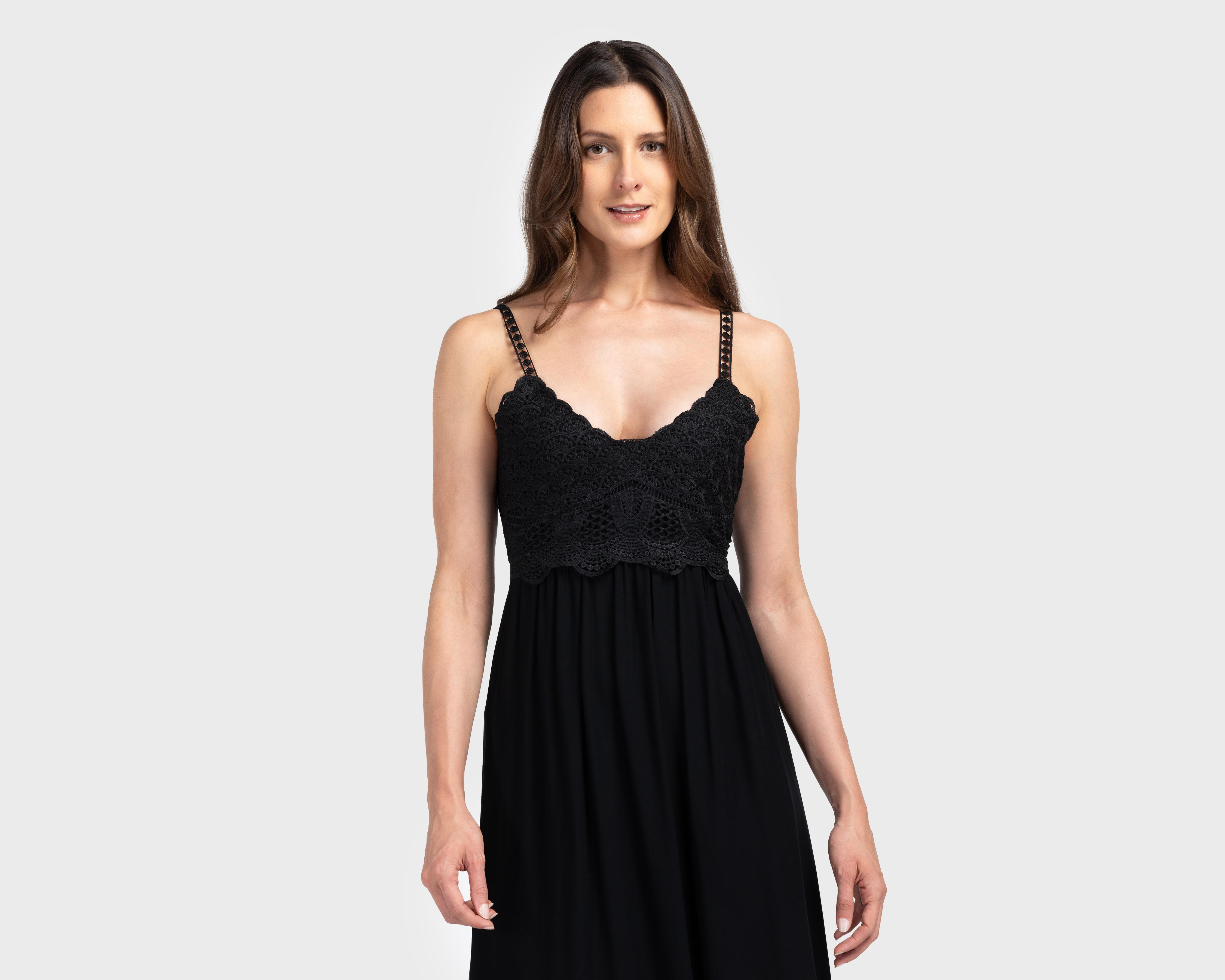 Foto 4 | Vestido de Playa Rio Beach Negro con Encaje para Mujer