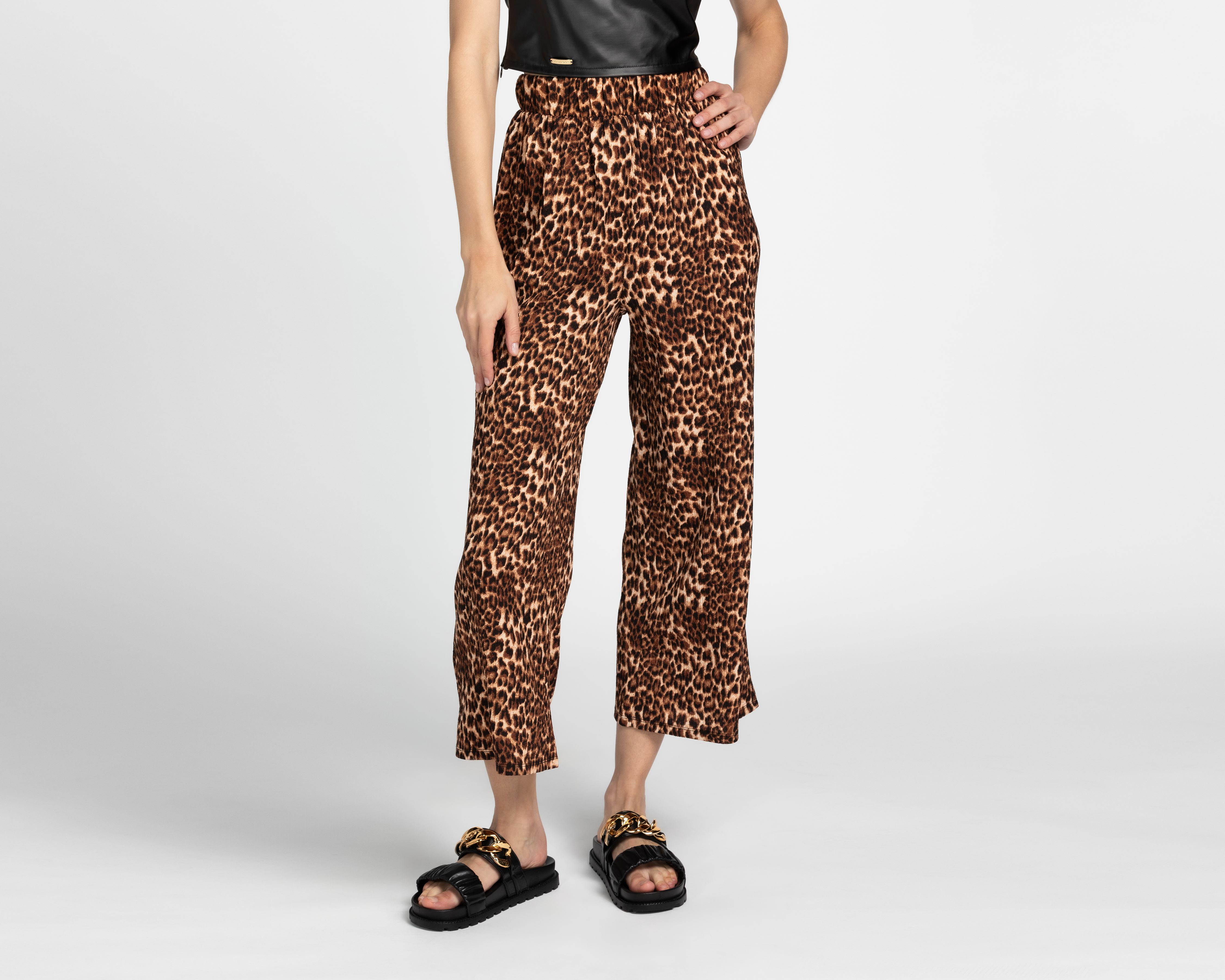 Pantalón Ancho Sahara Animal Print