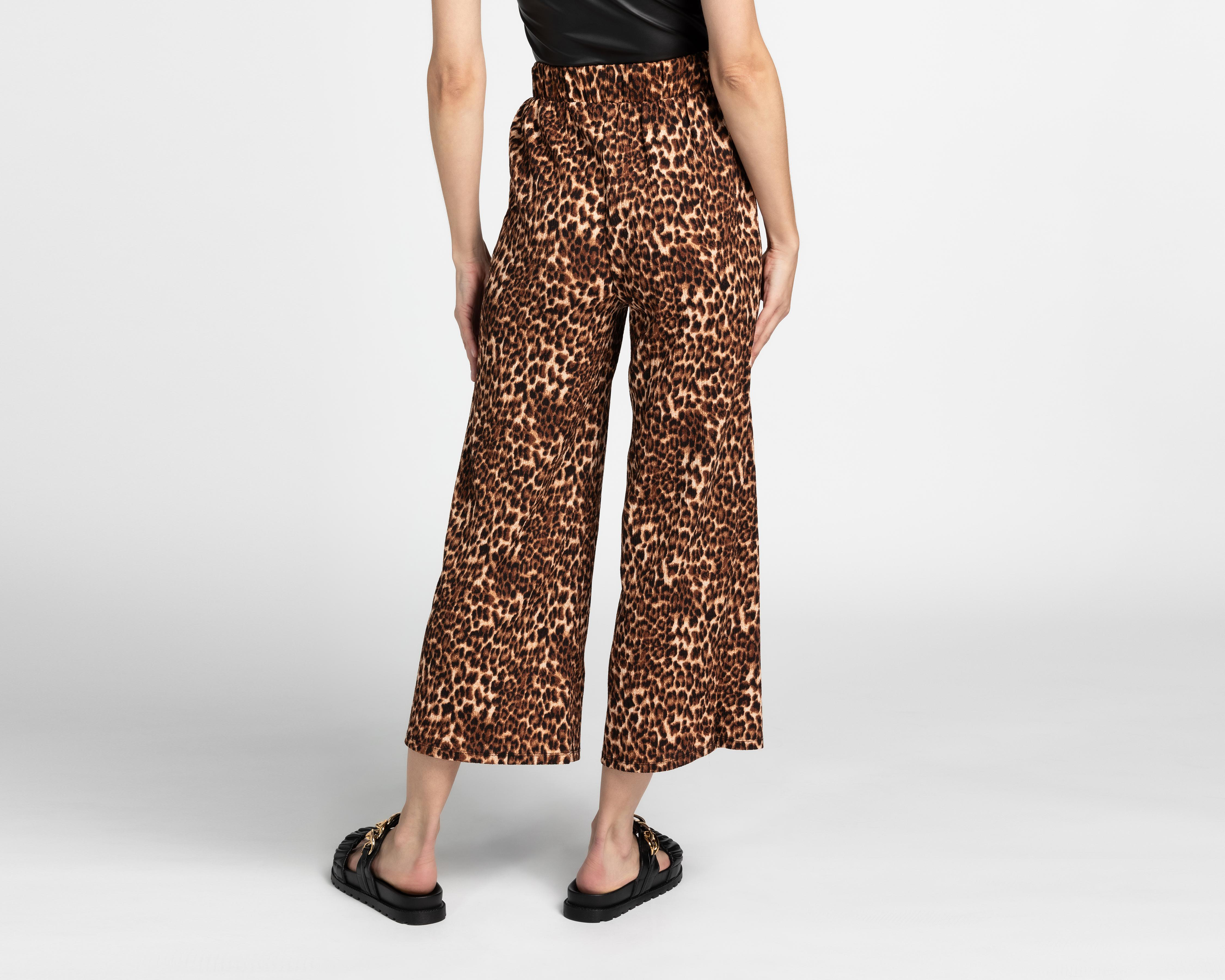 Foto 3 | Pantalón Ancho Sahara Animal Print