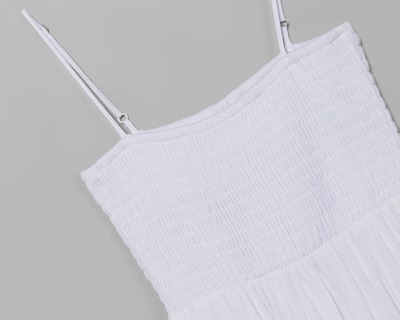 Foto 3 | Vestido de Playa Rio Beach Blanco con Smock para Mujer