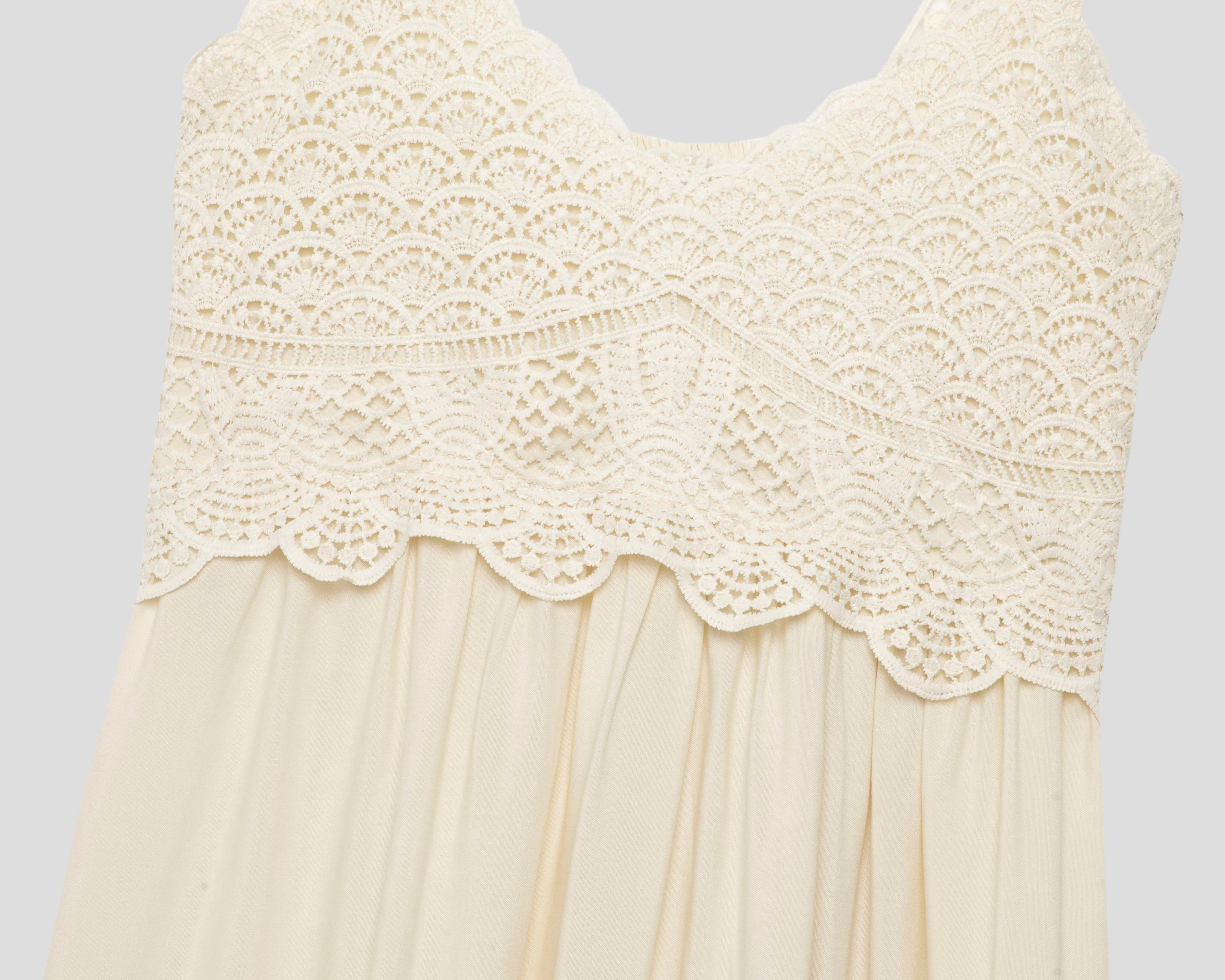 Foto 4 pulgar | Vestido de Playa Rio Beach Beige con Tirantes