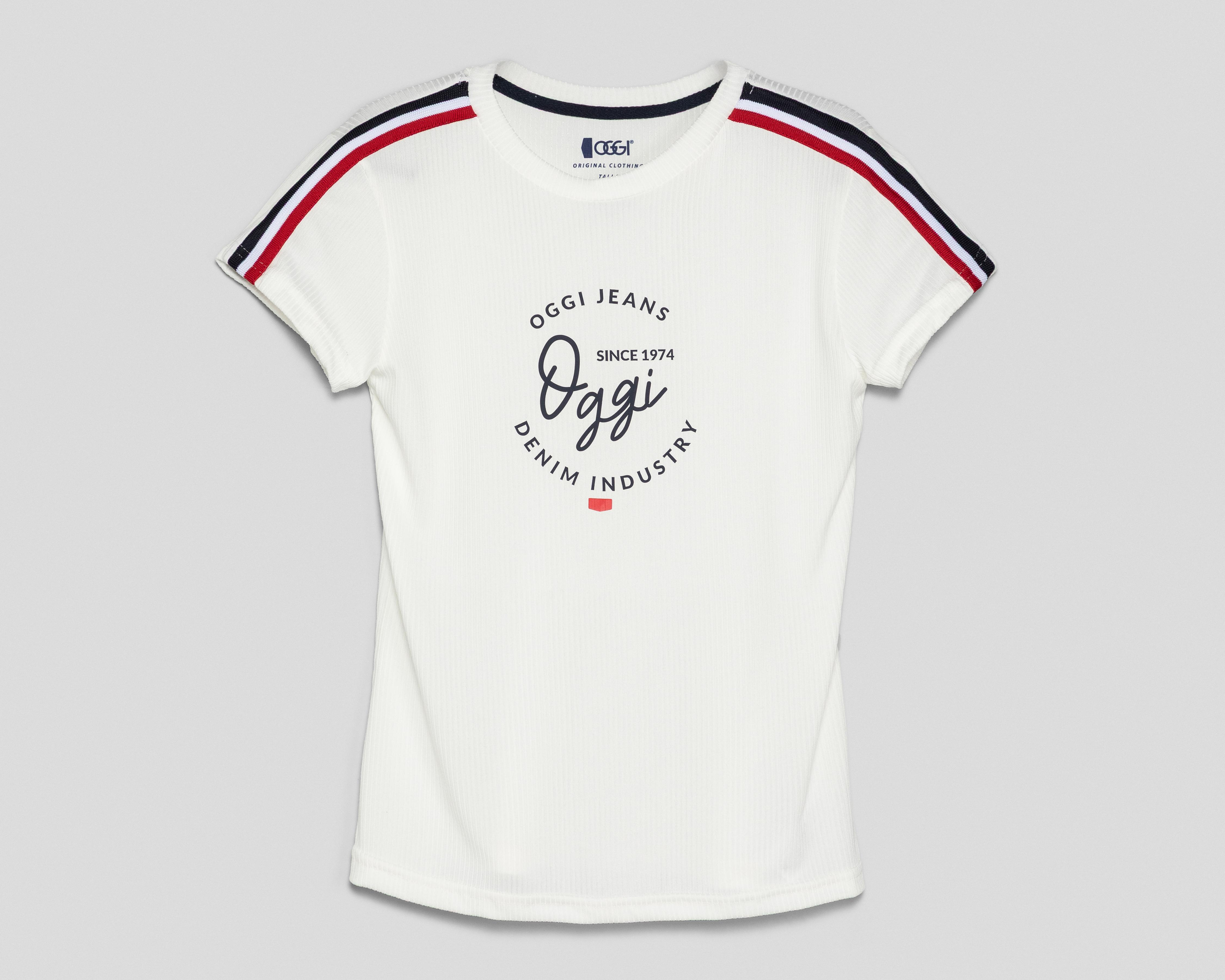 Foto 2 pulgar | Playera Manga Corta Oggi para Mujer