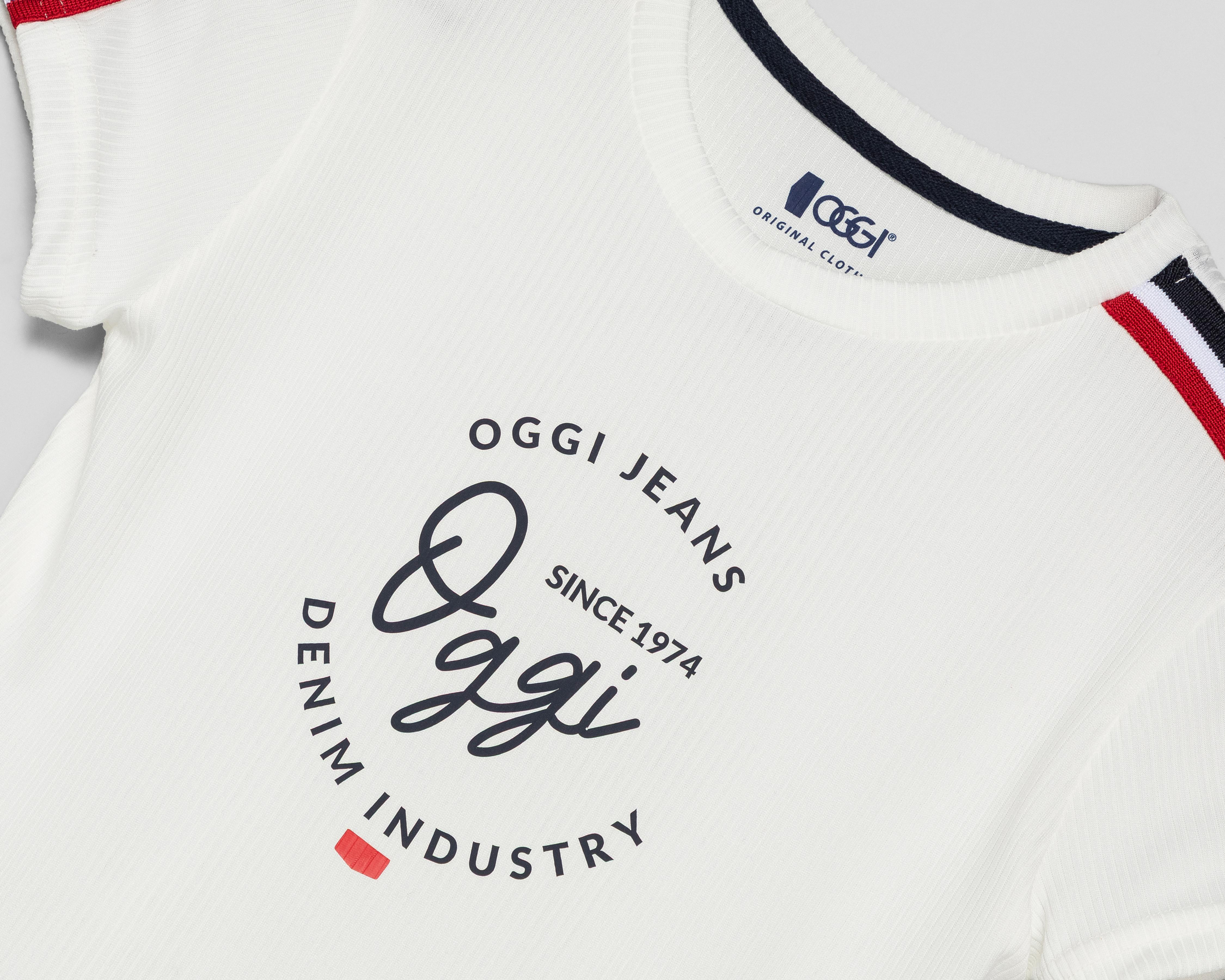 Foto 4 pulgar | Playera Manga Corta Oggi para Mujer