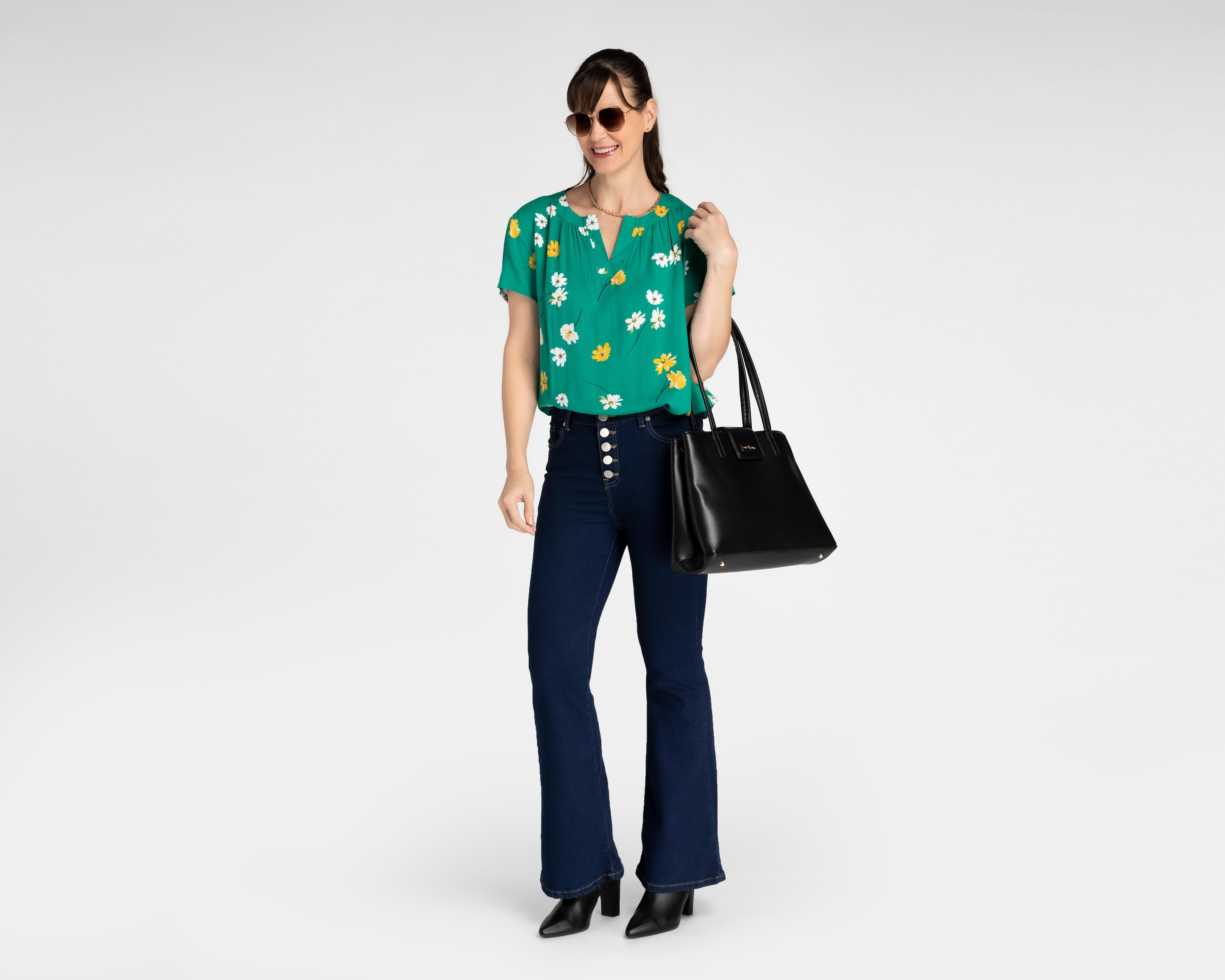 Foto 2 | Blusa Lady Sun Manga Corta Estampado Floral