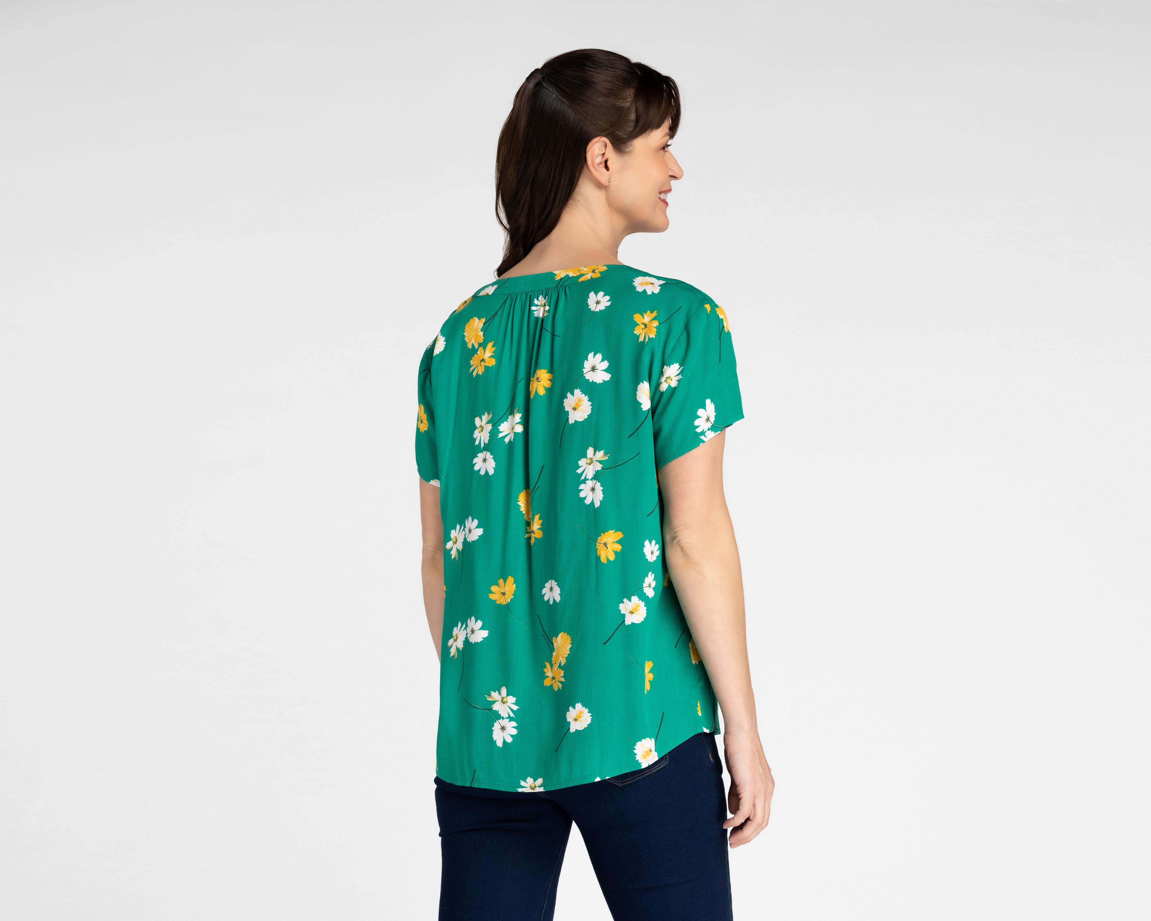 Foto 4 pulgar | Blusa Lady Sun Manga Corta Estampado Floral