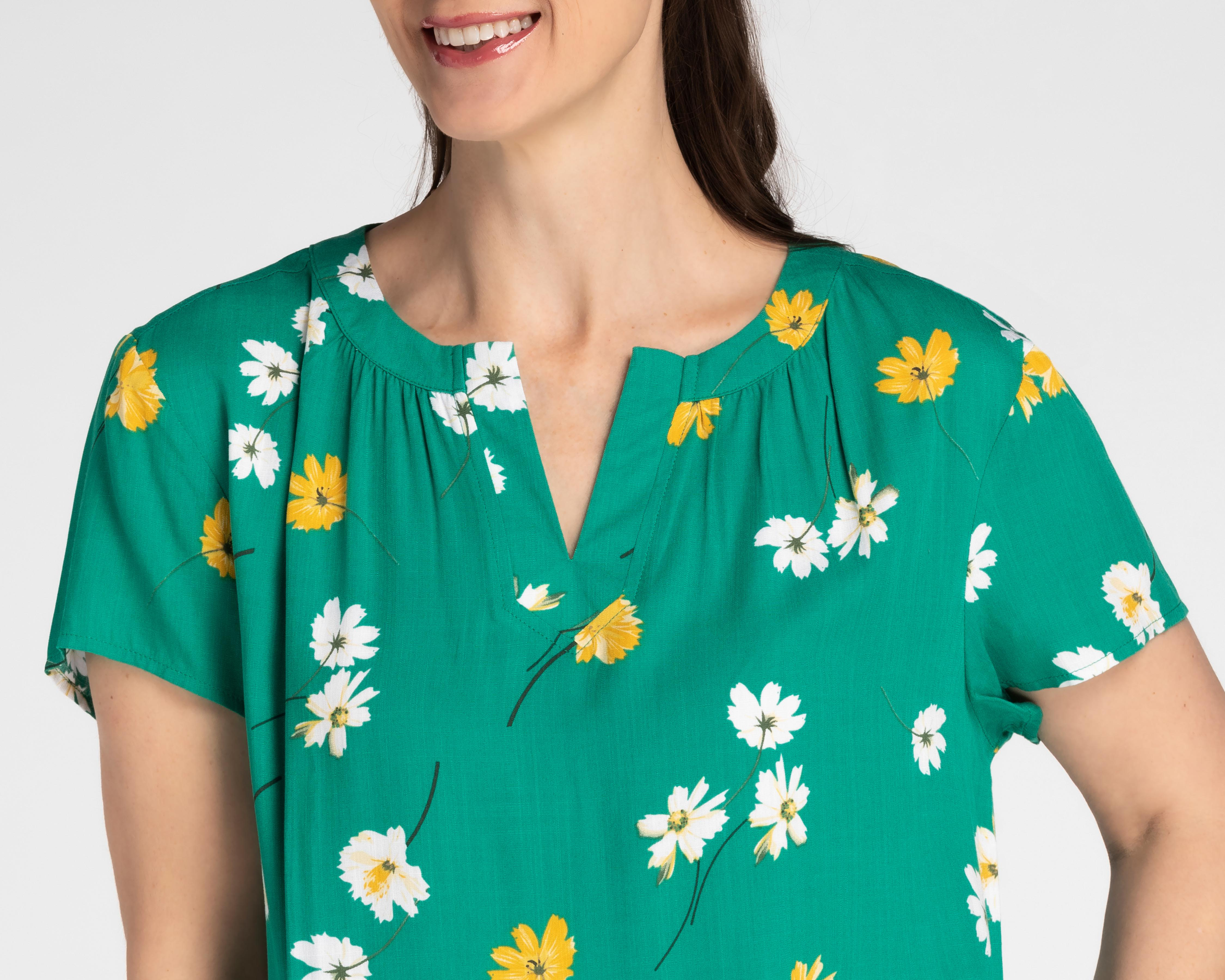Foto 5 pulgar | Blusa Lady Sun Manga Corta Estampado Floral