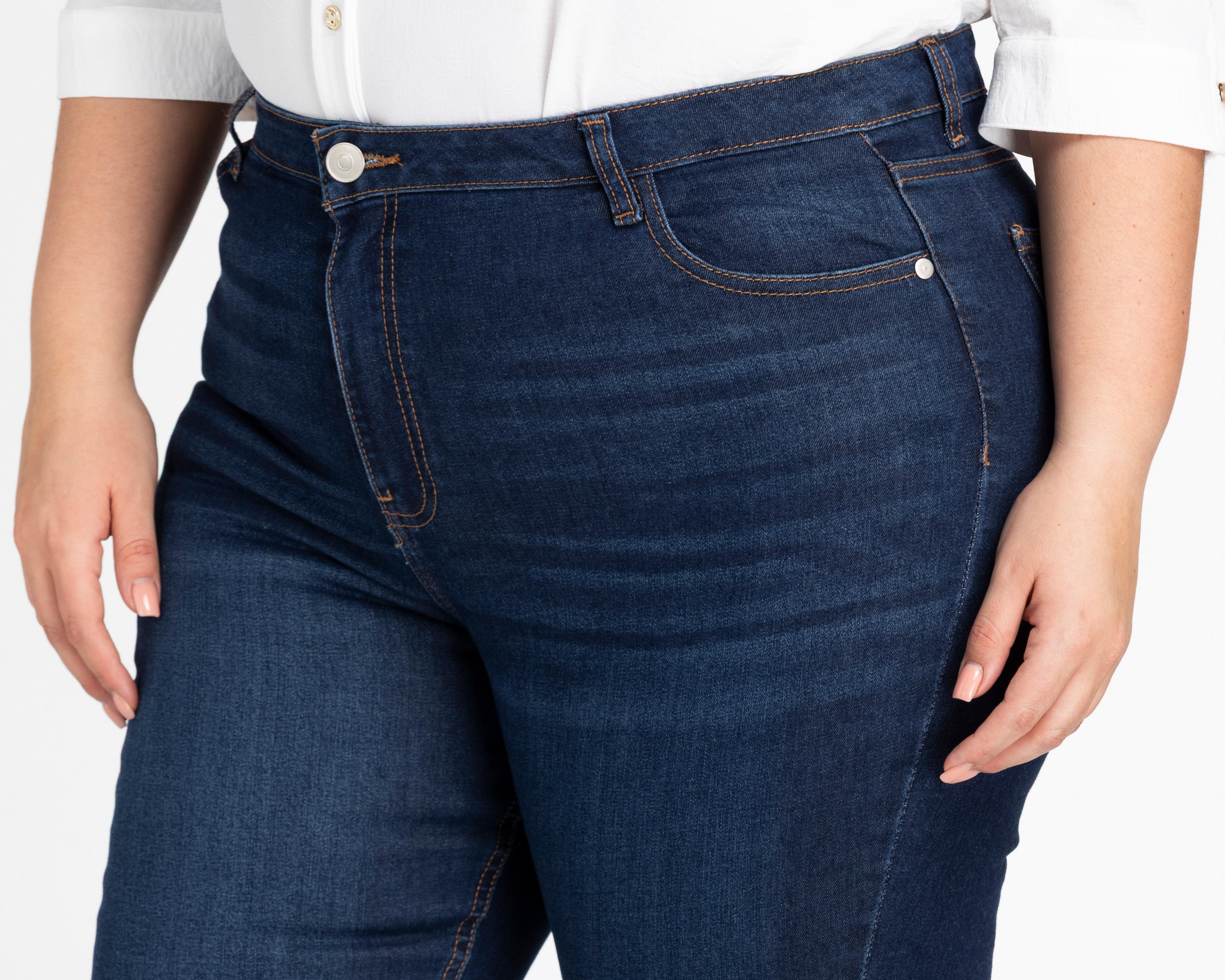 Foto 5 pulgar | Pantalón Capri Lucky Star de Mezclilla para Mujer