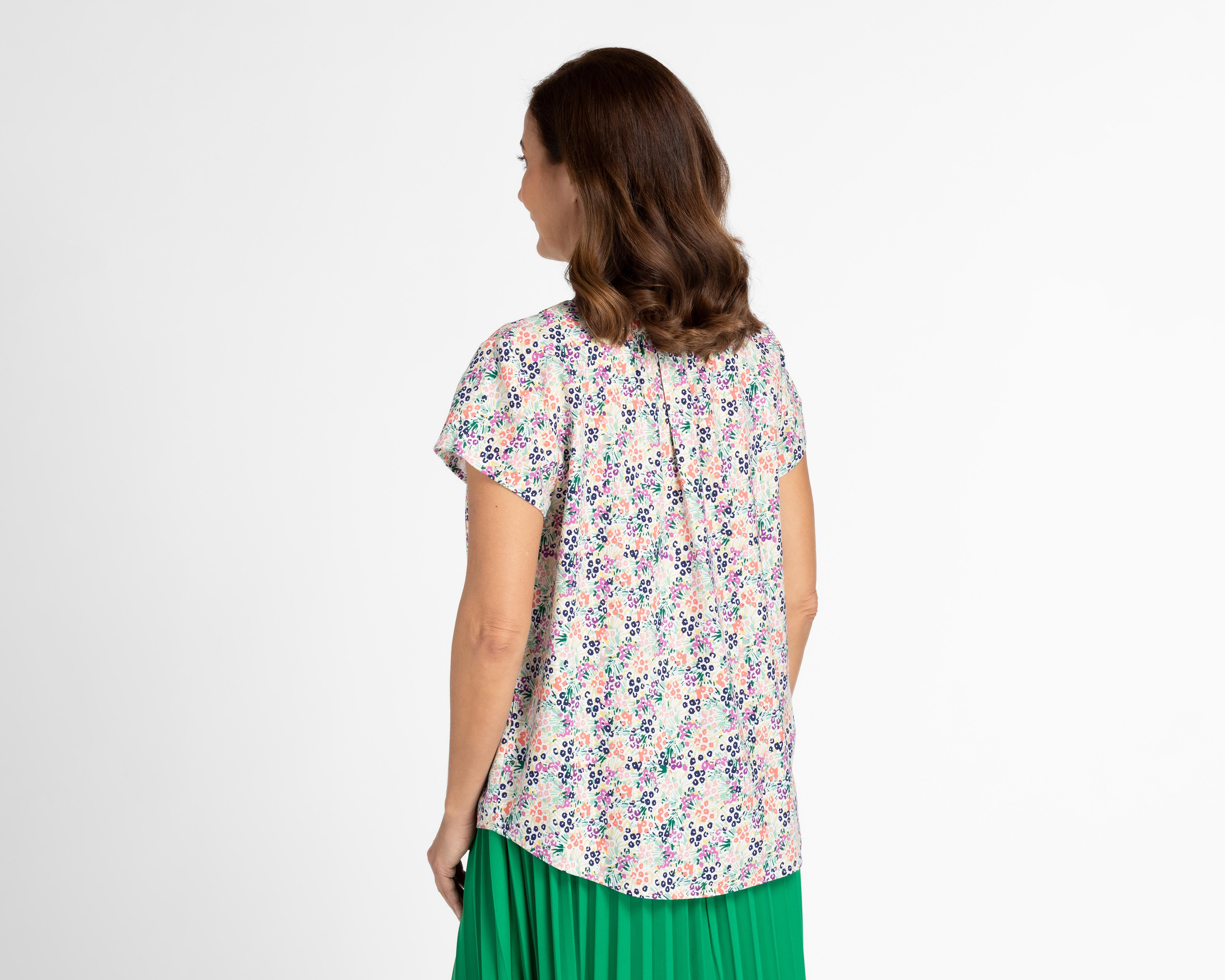 Foto 3 pulgar | Blusa Lady Sun Manga Corta Floral